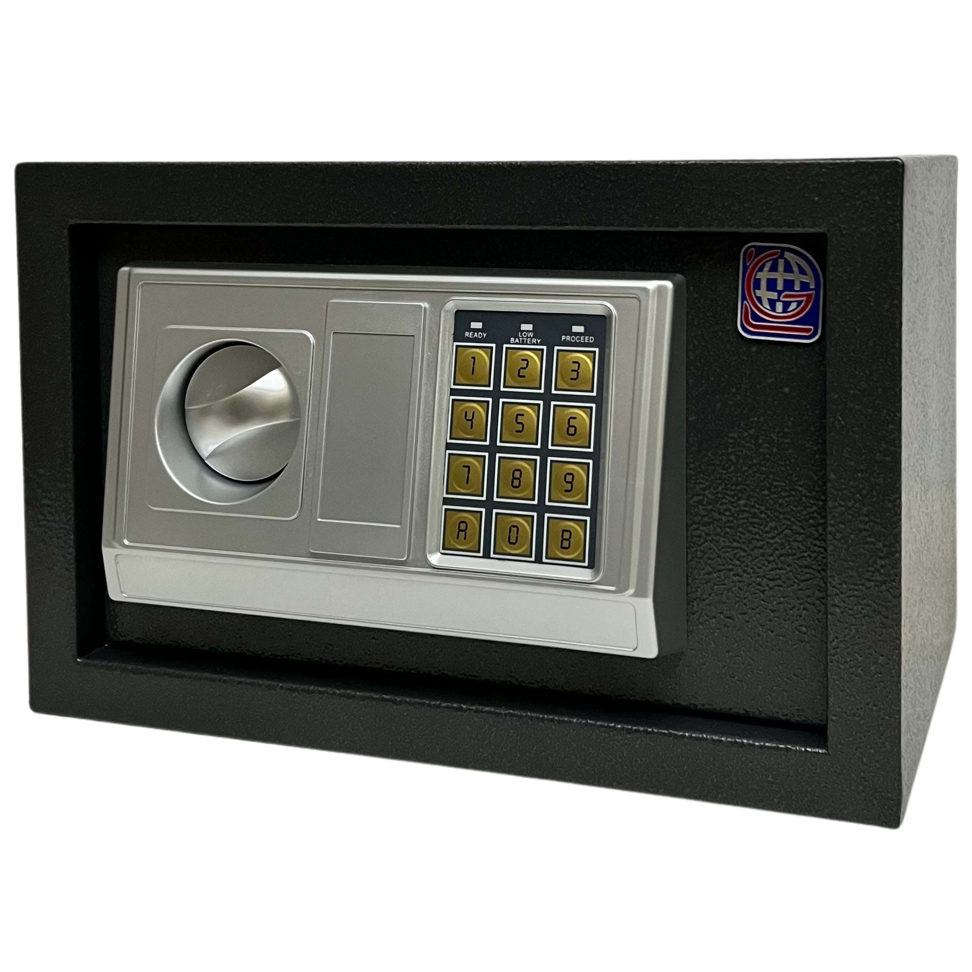 Lotfy Group LG Metal Home Digital Safe, 20 × 31 × 20 cm - Grey