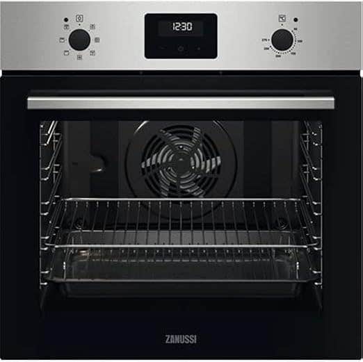 Zanussi ZOHNX3X1A Built-in Electric Oven, Grill, 60 cm, 72 L - Silver