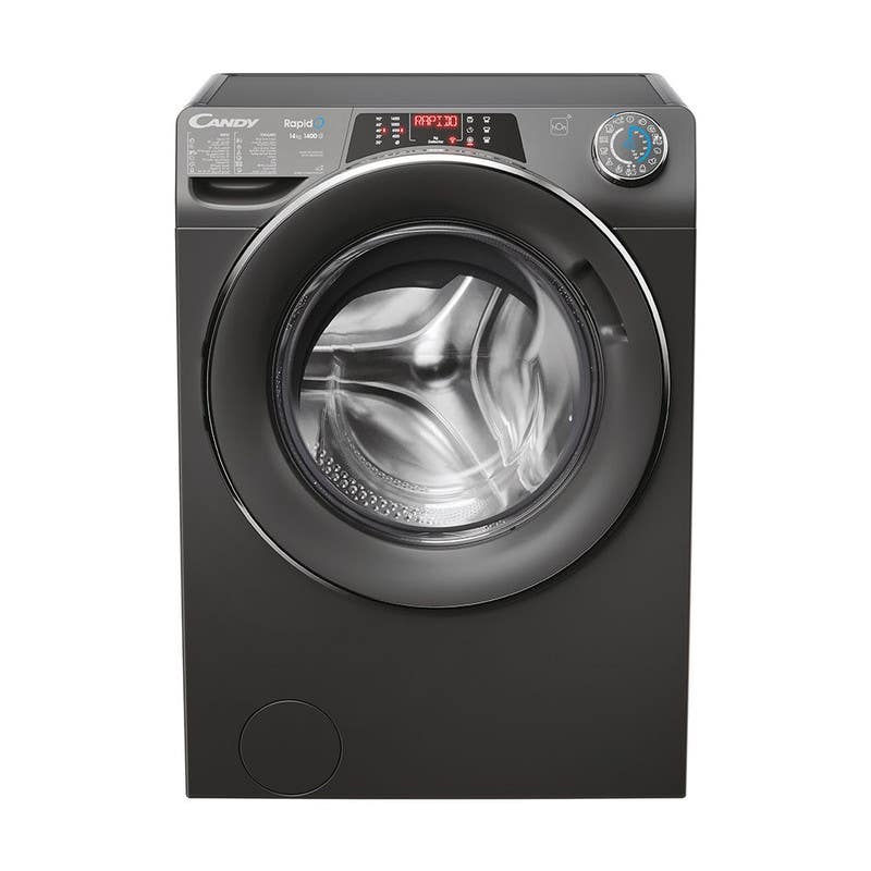 Candy RO14146DCRT-EGY Automatic Front Load Washing Machine, 14 kg, 1400 RPM, 13 Programs - Grey