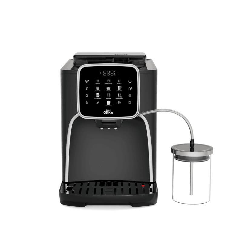 OKKA OK0028-05 Pro M Fully Automatic Espresso Machine, 19 Bar, Digital - Black Silver
