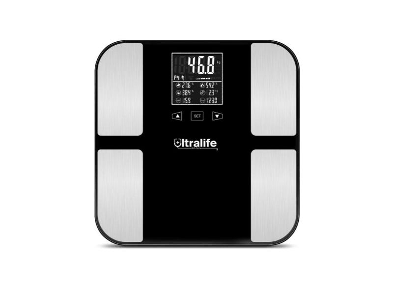 Ultra Life F48-B Digital Body Fat Scale, 180 kg- Black White