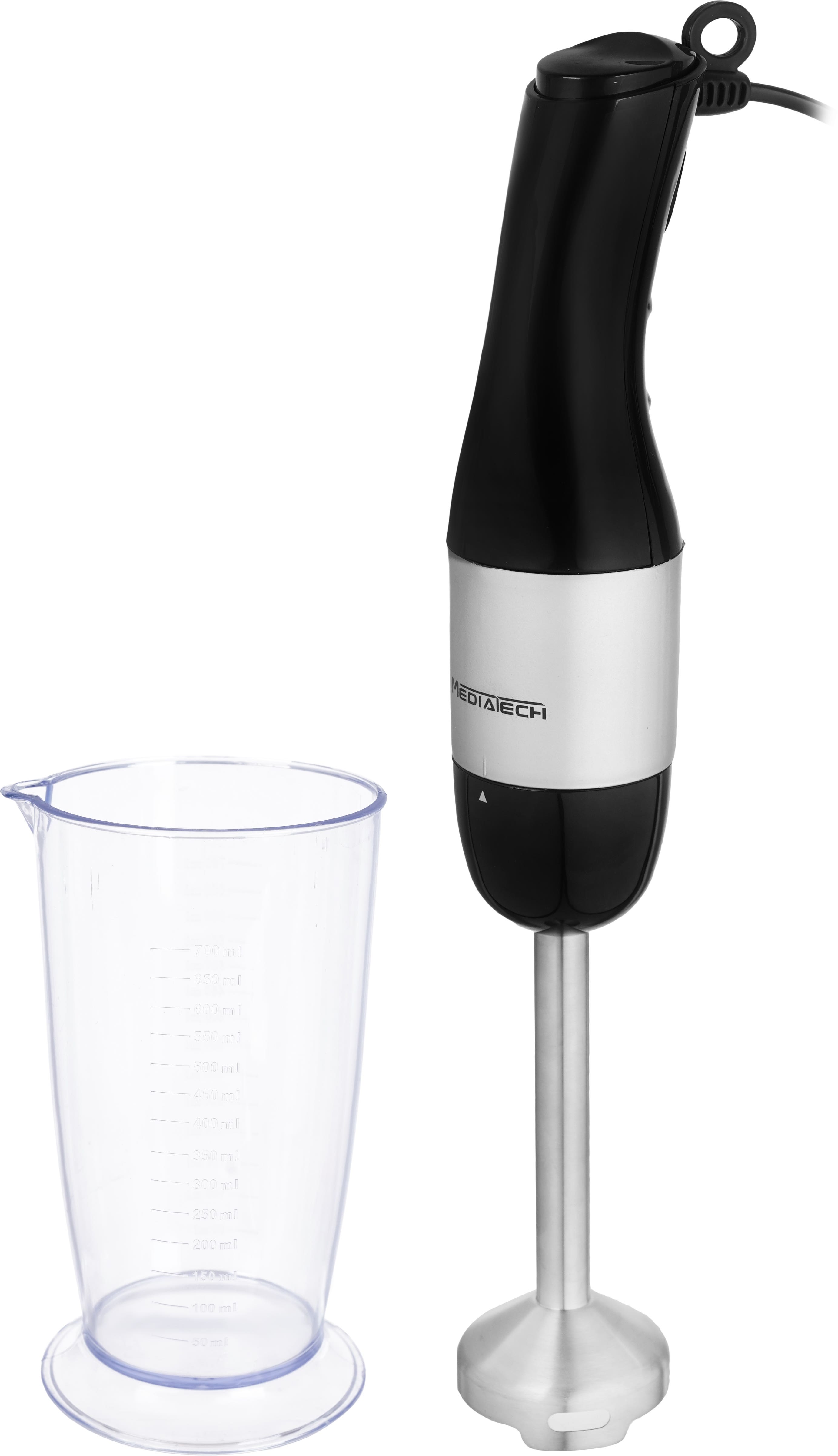 Media Tech MT-HB24 Hand Blender, 450 Watt - Black Silver