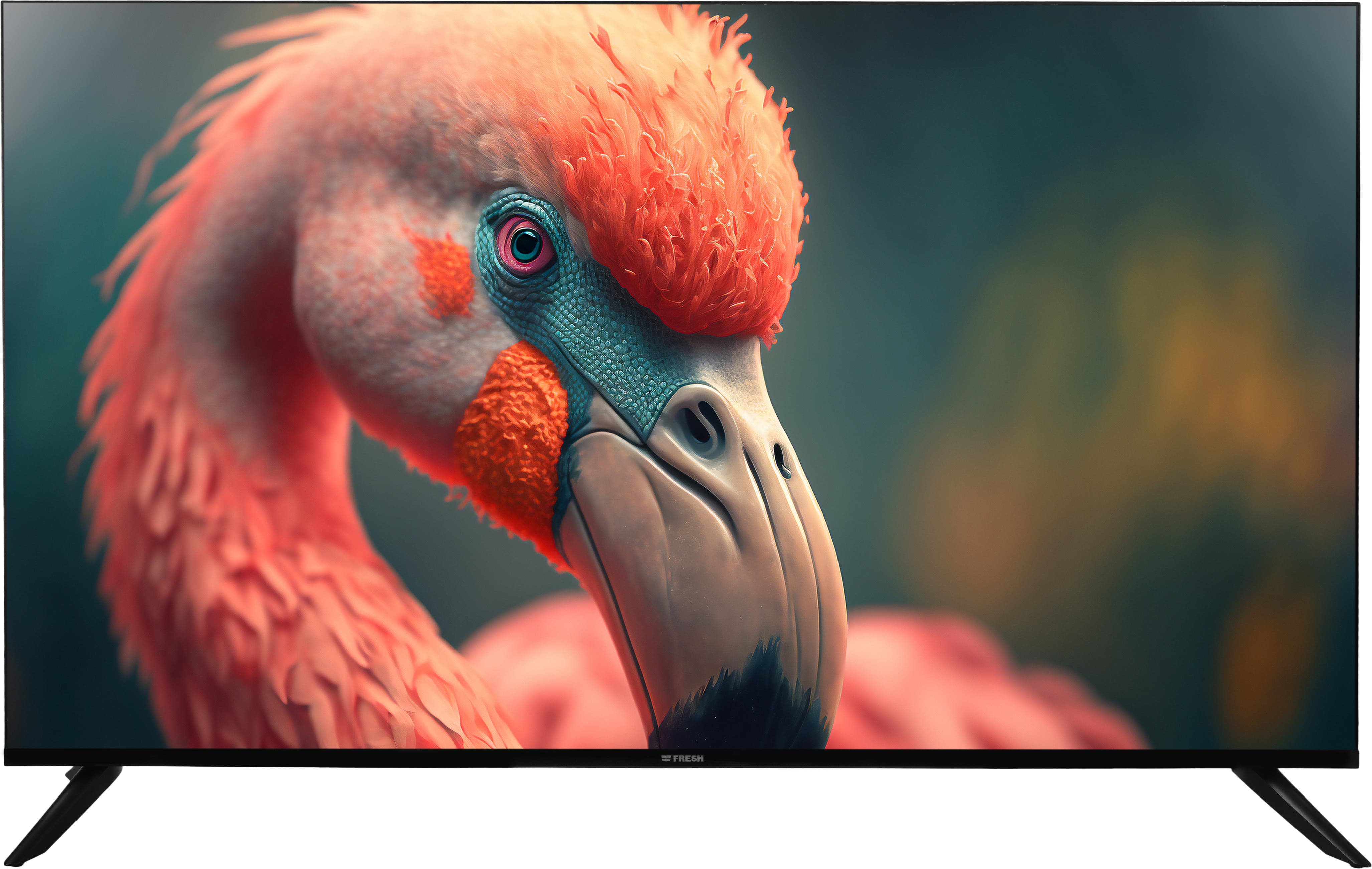 Fresh 50MFQ433G Smart Tv, 50 Inch, QLED, Frameless, Voice Control Remote, Free Wall Mount - Black