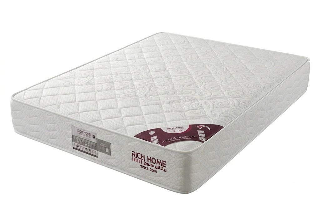Rich Home Mattress, Connected Springs, 100x190x25 cm - White