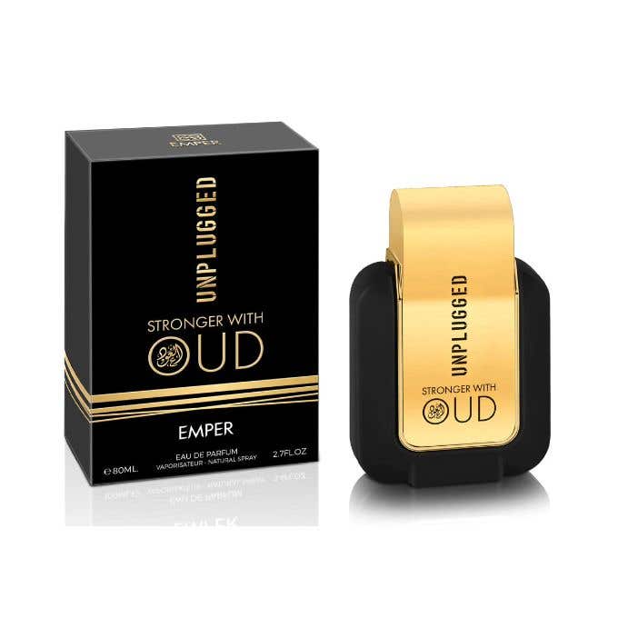 Emper Eau de Parfum Unplugged Stronger with Oud, for Men, 80 ml