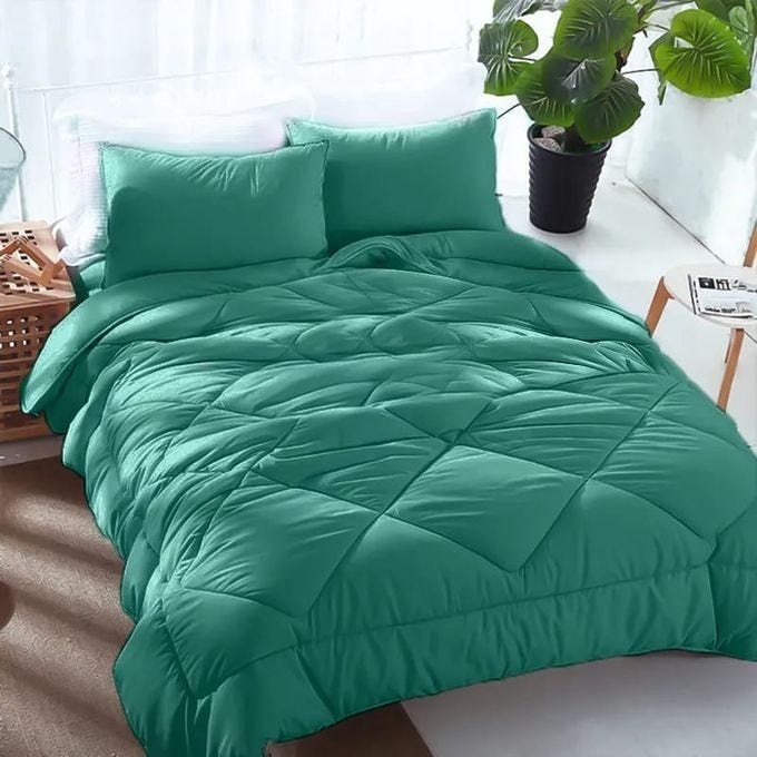 Line Sleep Fiber Quilt, 220x180 cm - Dark Green