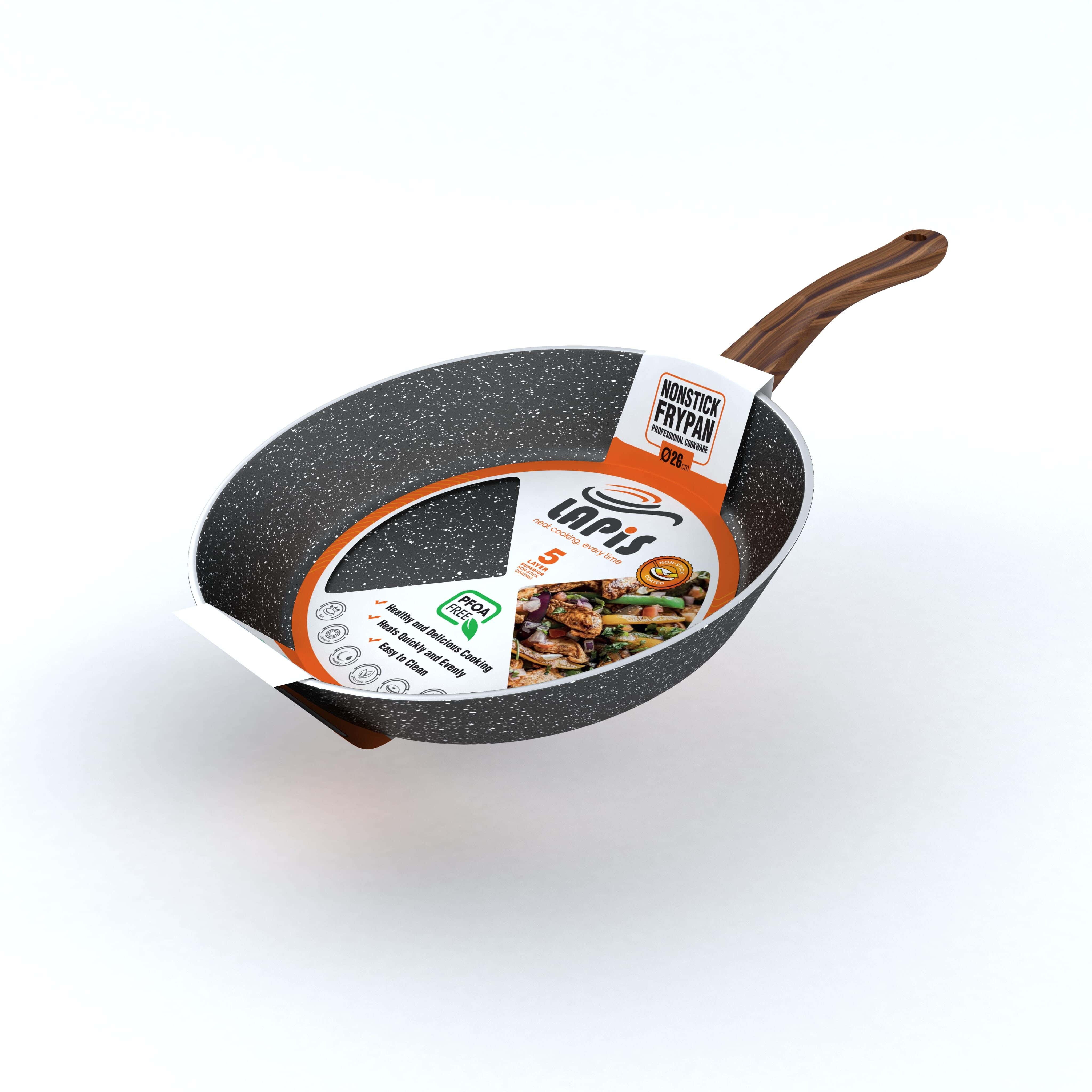 Lapis Geranite Frying Pan, 26 cm - Black
