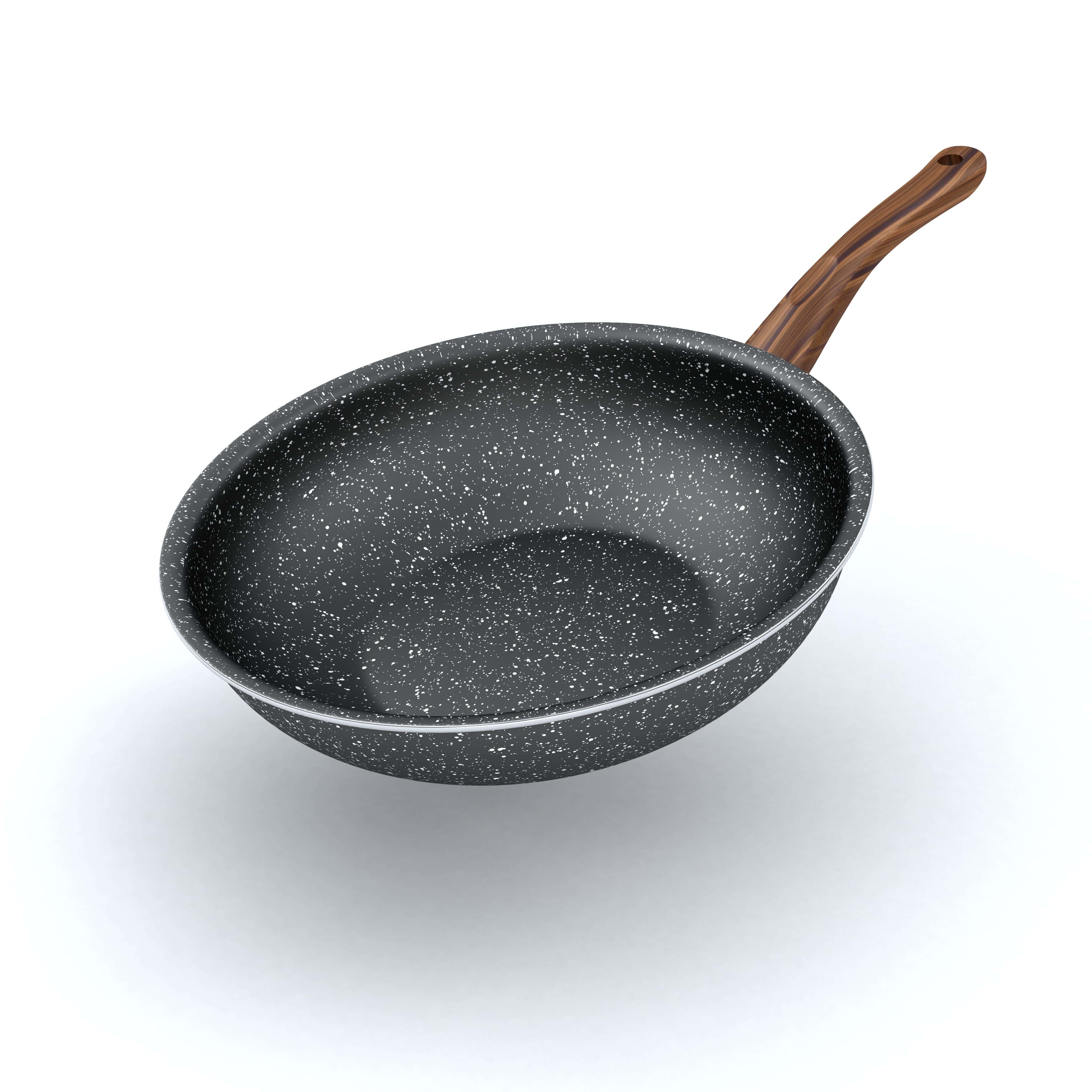 Lapis Geranite Deep Fryer, 28 cm - Black