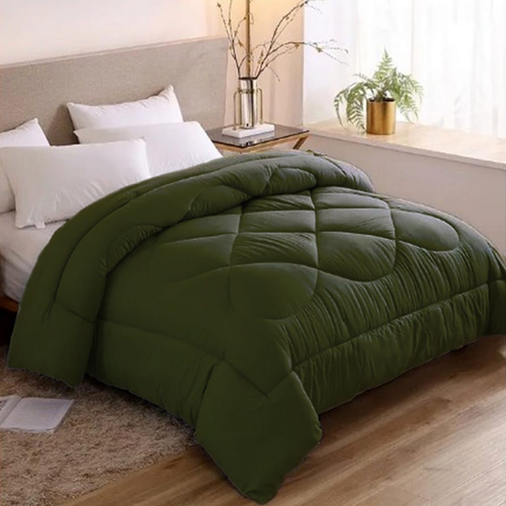 Line Sleep Fiber Quilt, 220x180 cm - Olive