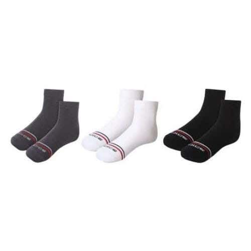 Dice Cotton Unisex Half Skocks Set, Free Size, 3 Pieces - Multicolor