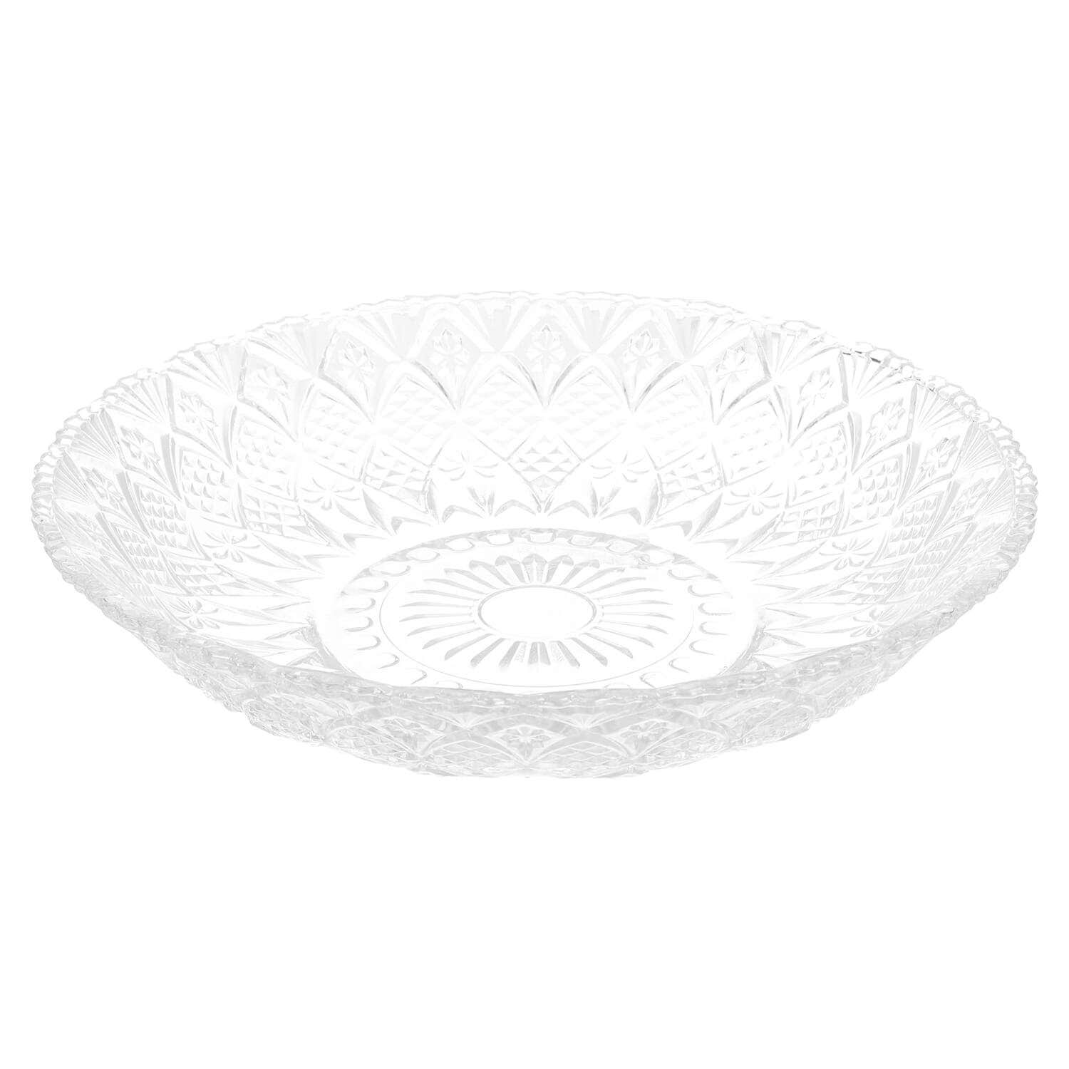 Sahara Glass Fruit Plate, 30 cm - Clear