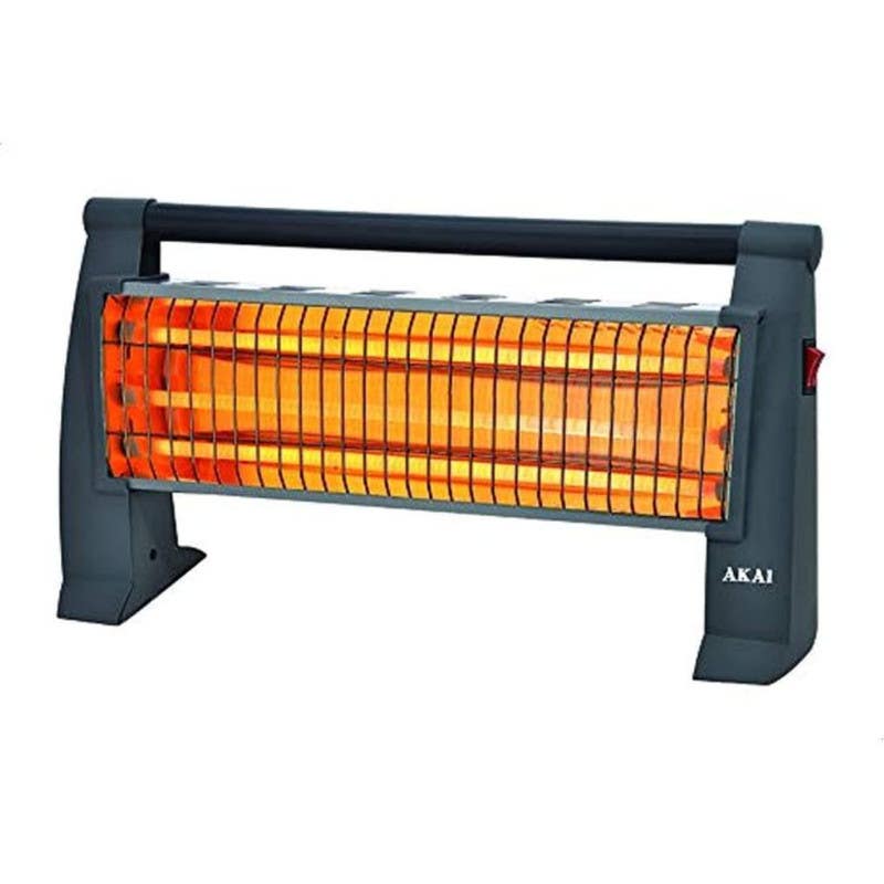 Akai AK-2820 Electric Heater, 1500 Watt, 3 Candles- Black