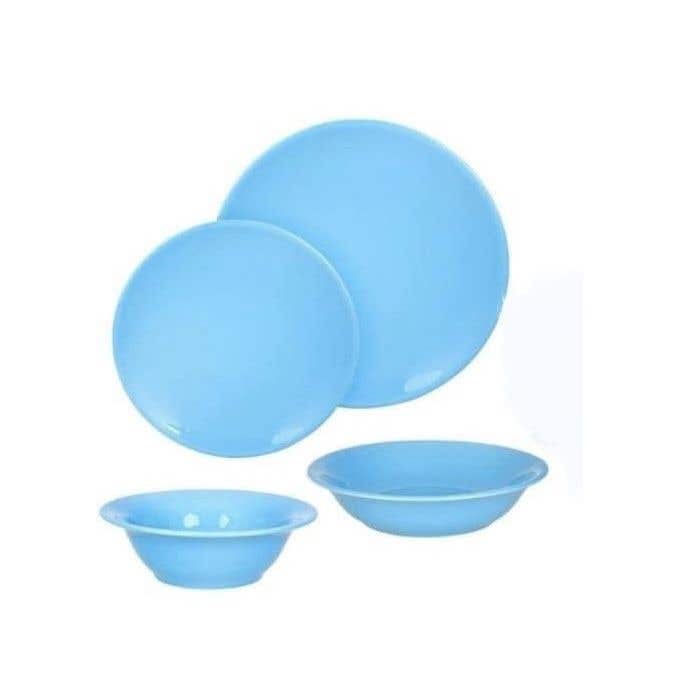 Kutahya Porcelain Dinnerware Set, 24 pieces - Sky Blue