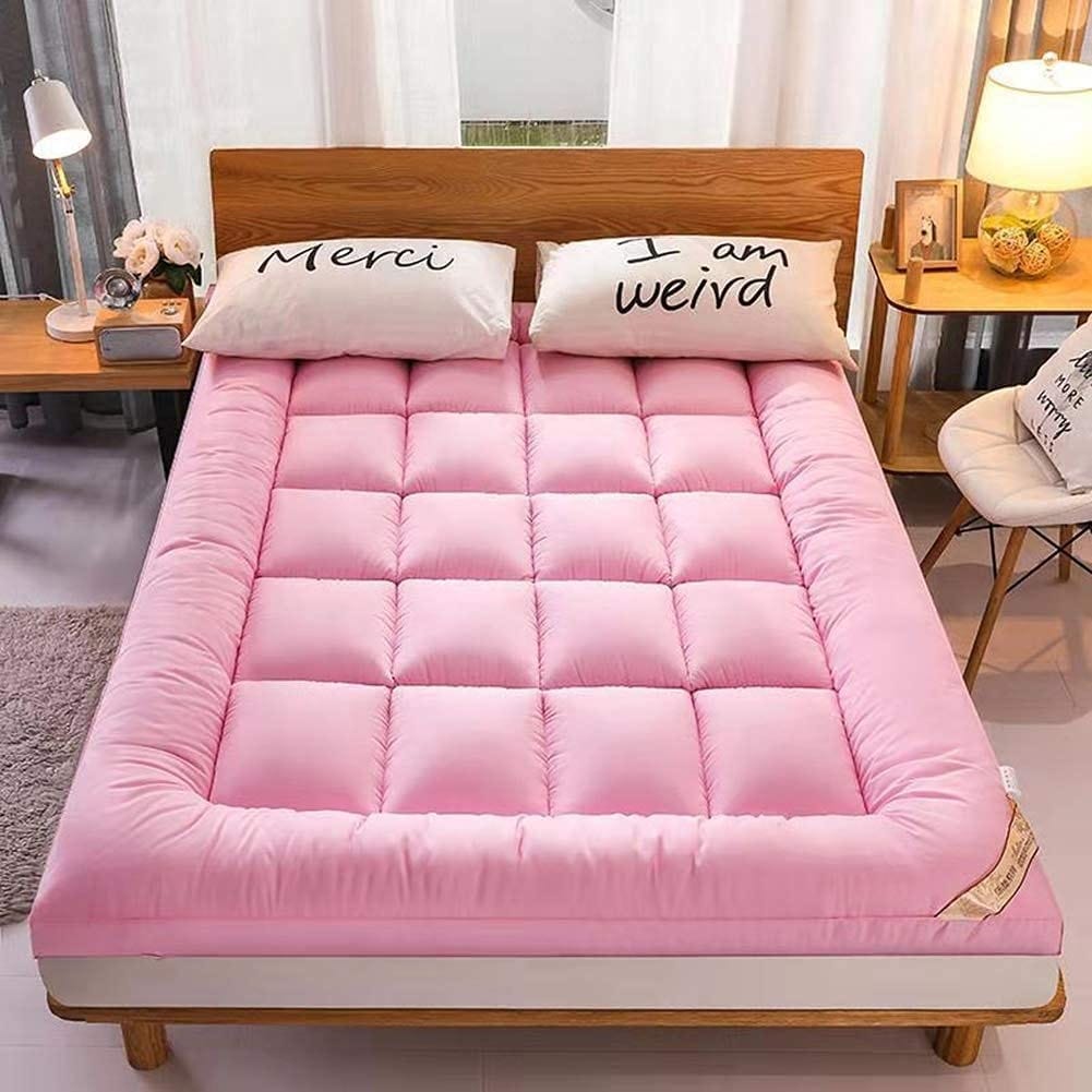 Line Sleep Fiber Mattress Topper, 195x120 cm - Rose