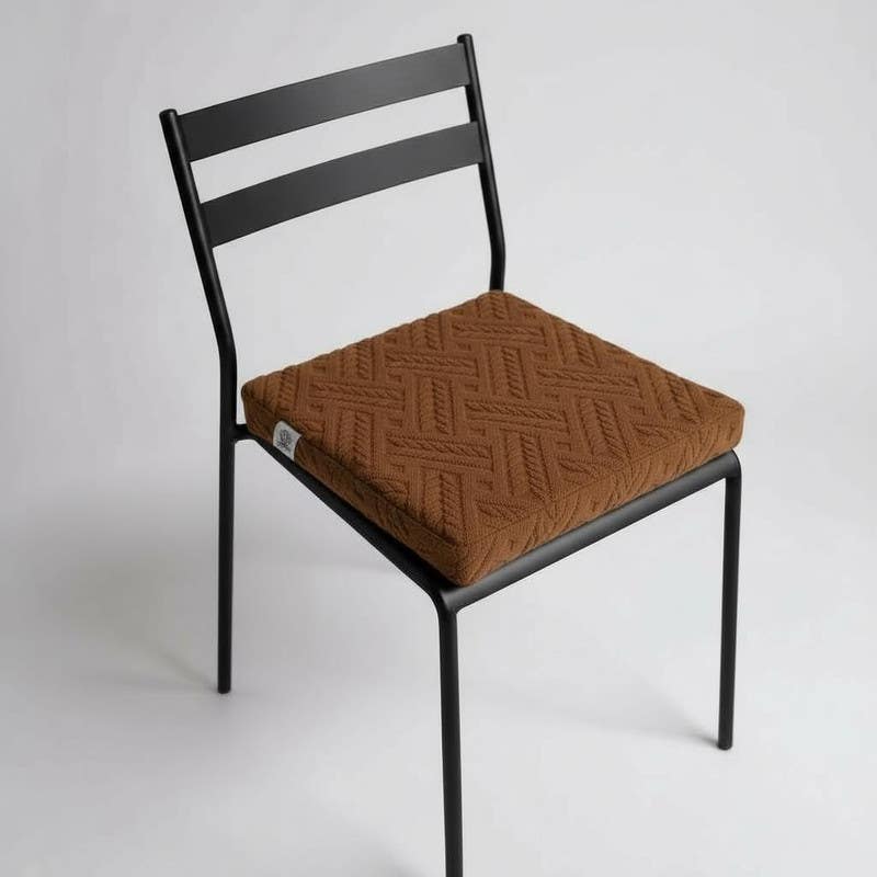 Homesta Memory Foam Chair Cushion, 45x45 cm - Brown