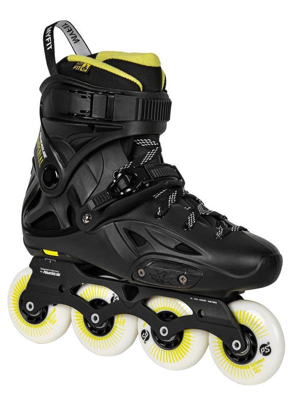 Patinage Power Slide Skate Shoes, Size 39:40 - Black Yellow