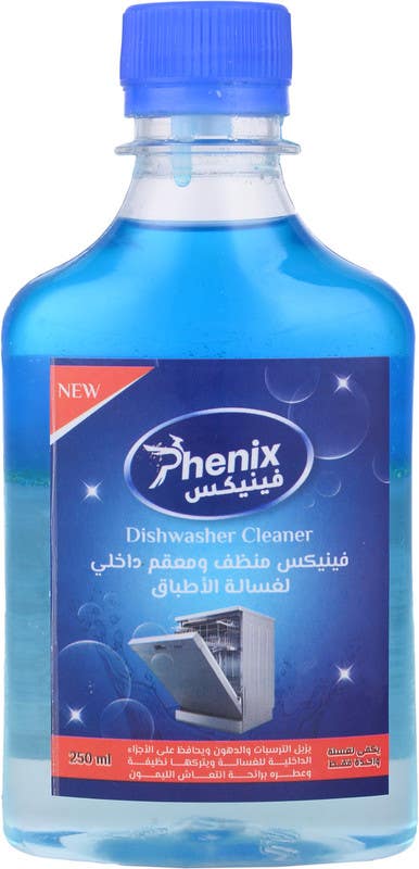Phenix Dishwasher Interior Cleaner and Sanitizer, 250 ml - Blue