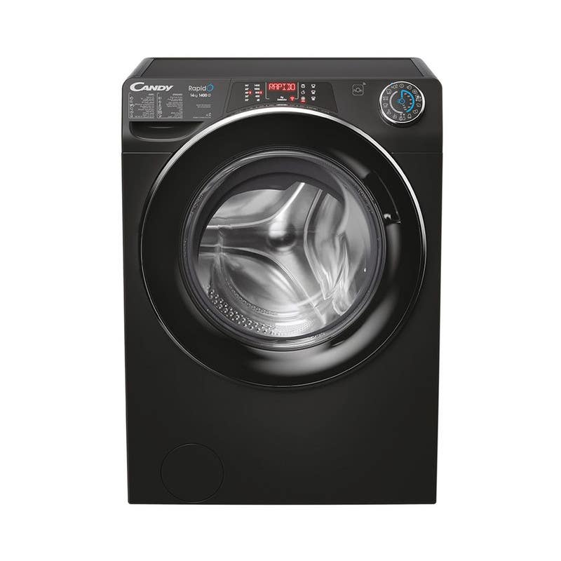 Candy RO14146DCBT-EGY Automatic Front Load Washing Machine, 14 kg, 1400 RPM, 13 Programs - Black