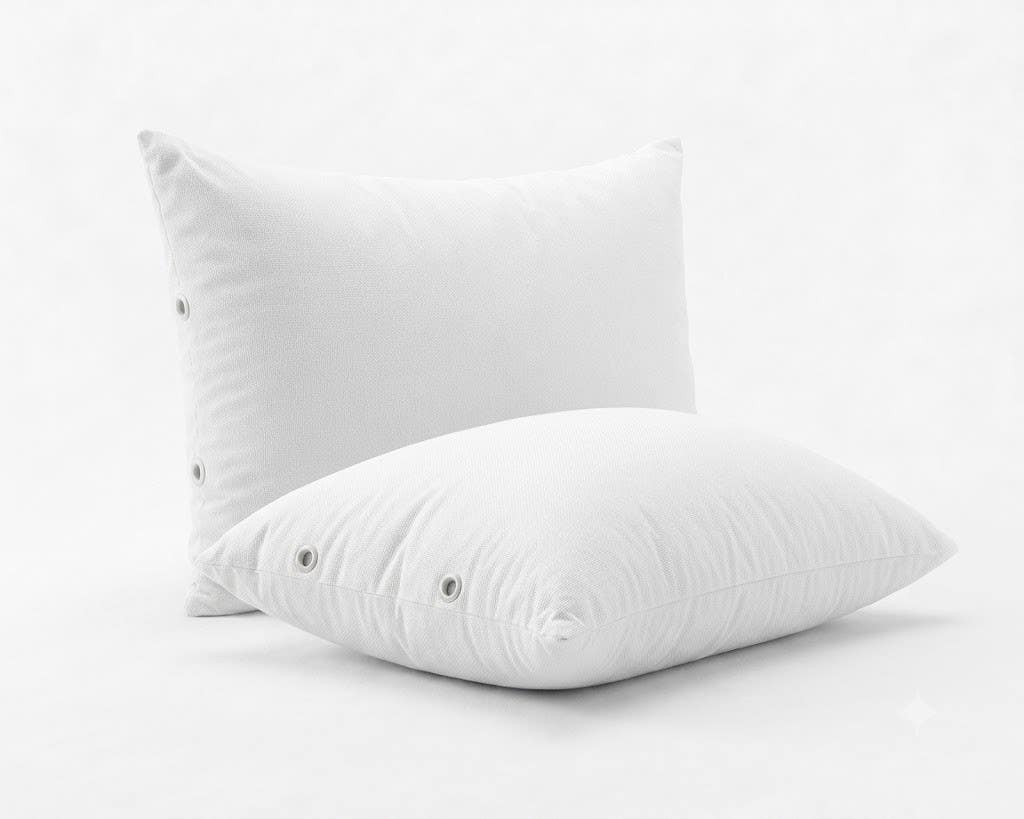 Hollow fiber cushion, 2 pieces, 50x70 cm - White