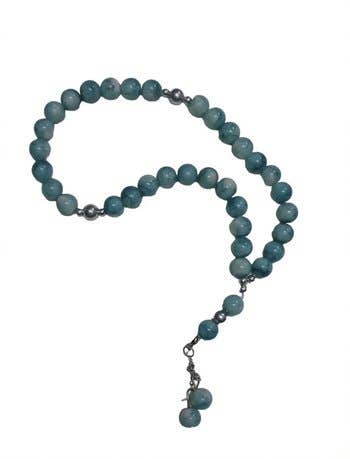 Medium Stone Rosary, 33 beads - Turquoise