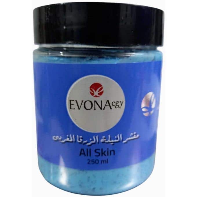 Yvonne Moroccan Blue Indigo Scrub, for Skin Lightening and Moisturizing, 250 ml for Women