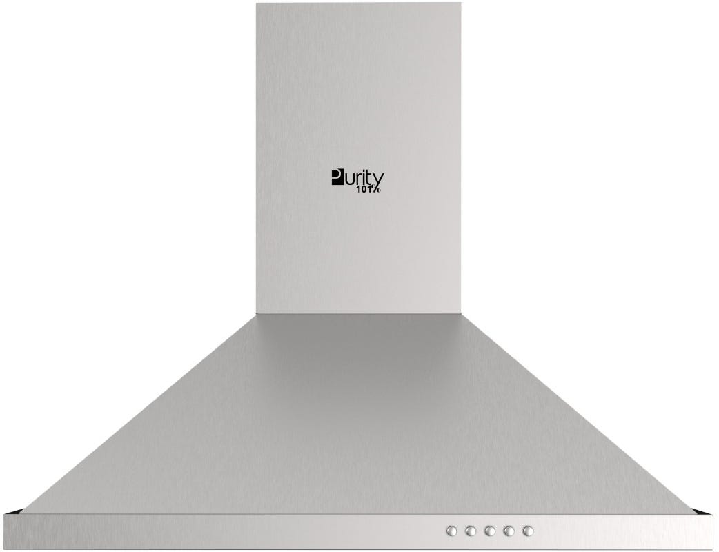 Purity PANSY PLUS Turkish Kitchen Hood, 90 cm, 3 Speeds - Silver