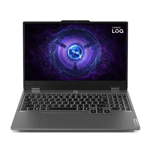 Lenovo LOQ 15IRX9 Gaming Laptop Intel Core I7-13650HX 512GB SSD 16GB Ram Nvidia GeForce RTX 4050 6GB 15.6" Inch FHD - Luna Grey