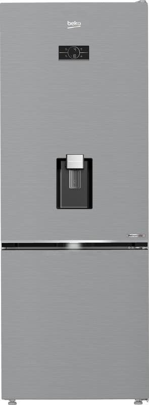 Beko Refrigerator, 561 Liters, 2 Doors, No Frost, Inverter, Water Dispenser, B5RCNE565HXPE - Silver