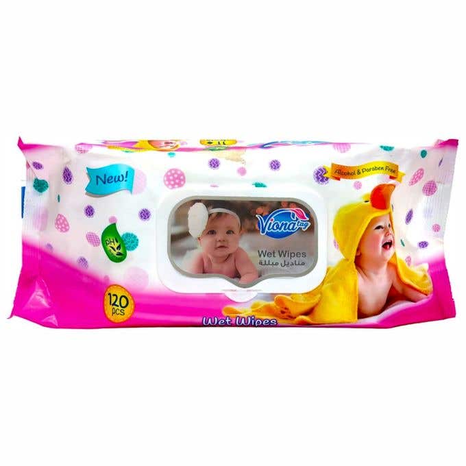 Fiona Wet Wipes, 120 Pieces, Unisex