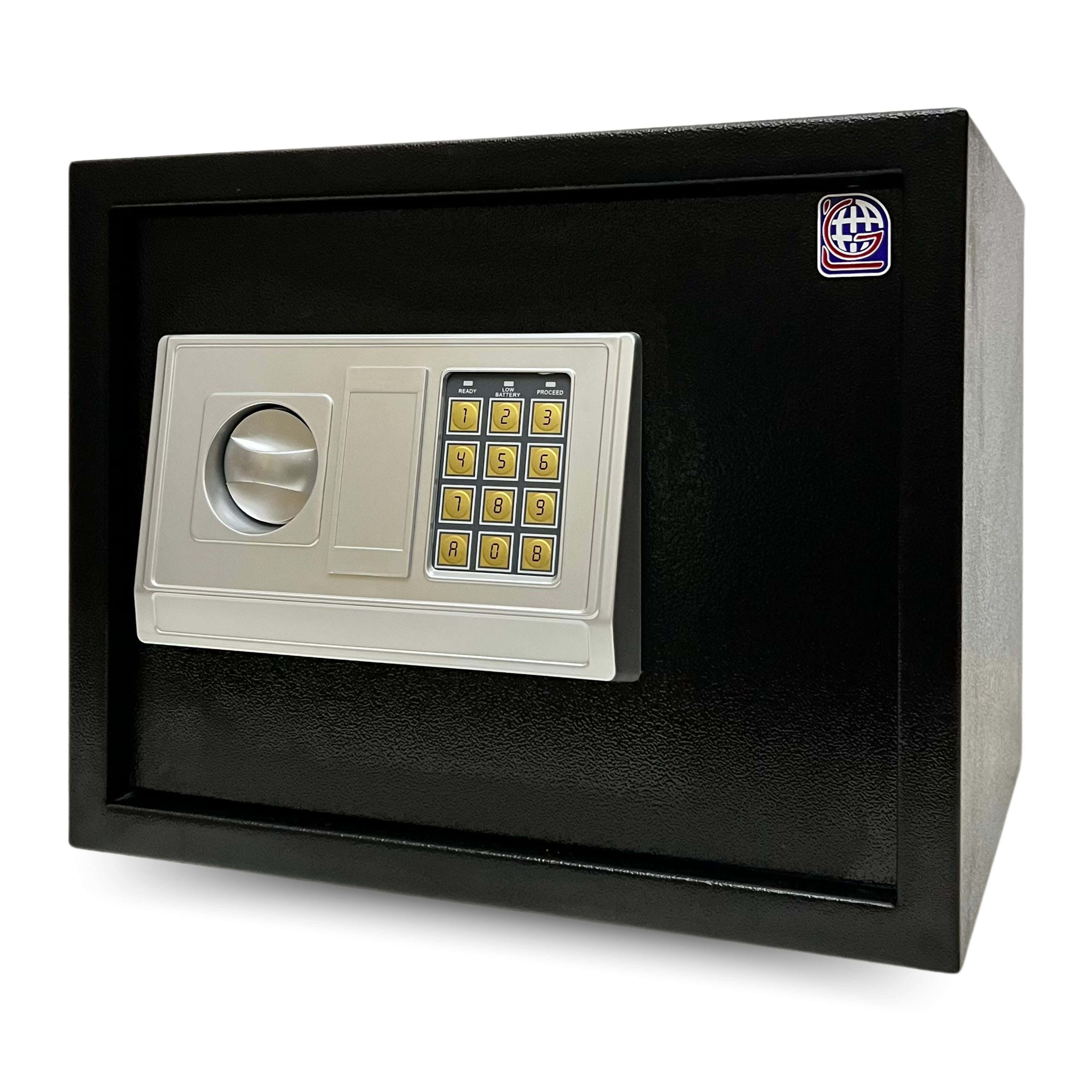 Lotfy Group LG Metal Home Digital Safe, 30 × 38 × 30 cm - Black