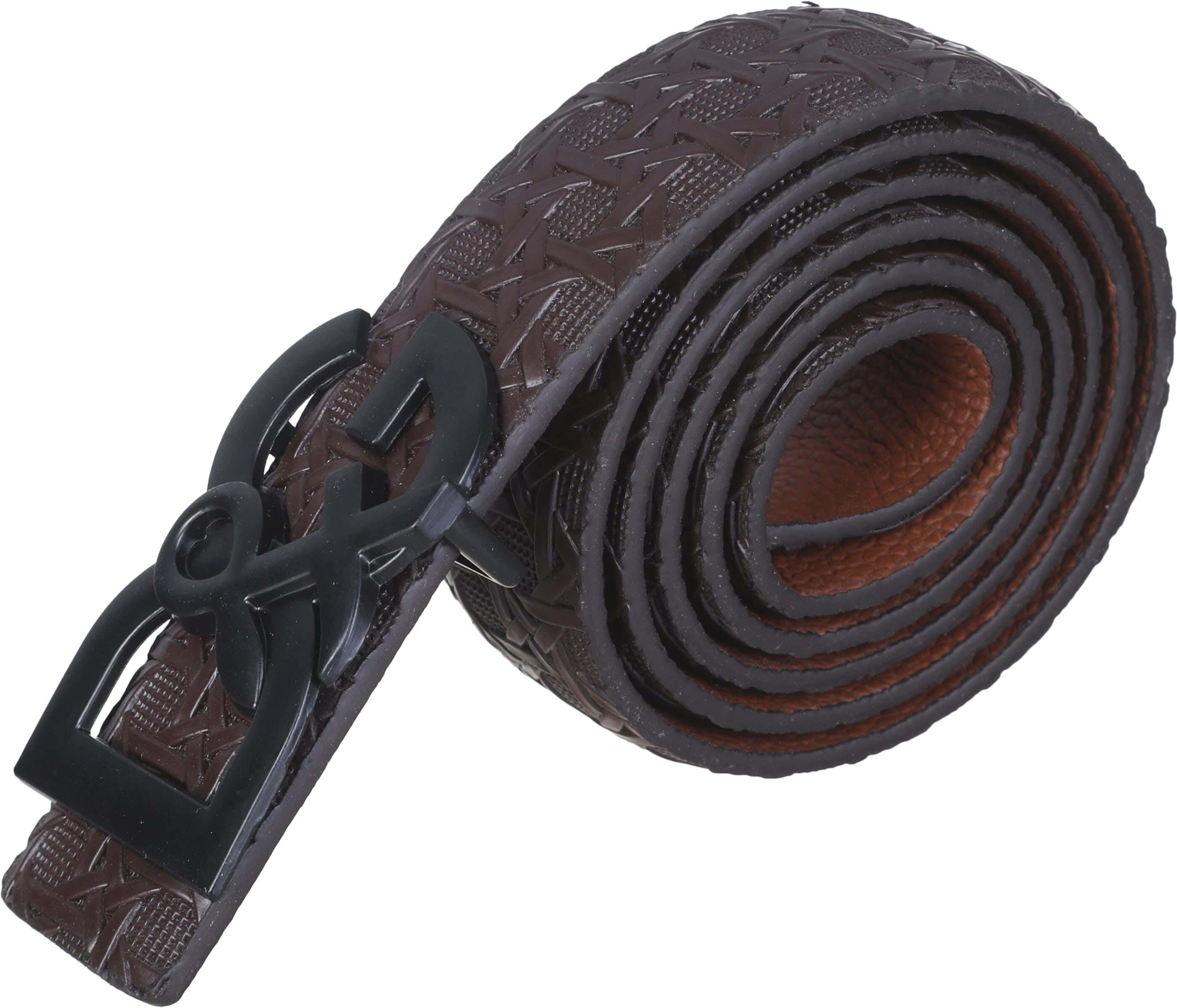 Leather Belt For Men, 100×3.5 cm - Brown