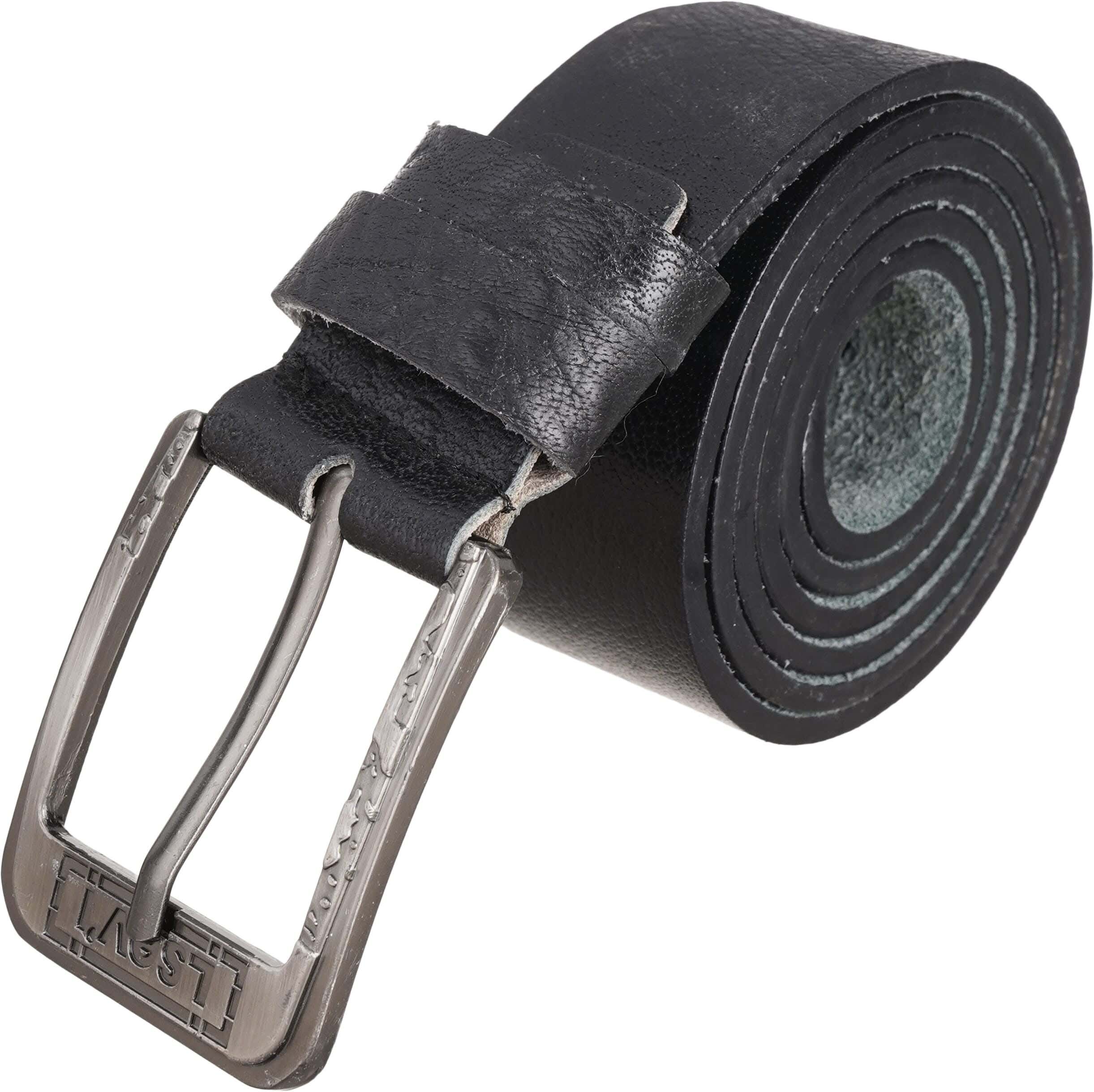 Genuine Leather Belt For Men, 133×4 Cm - Black