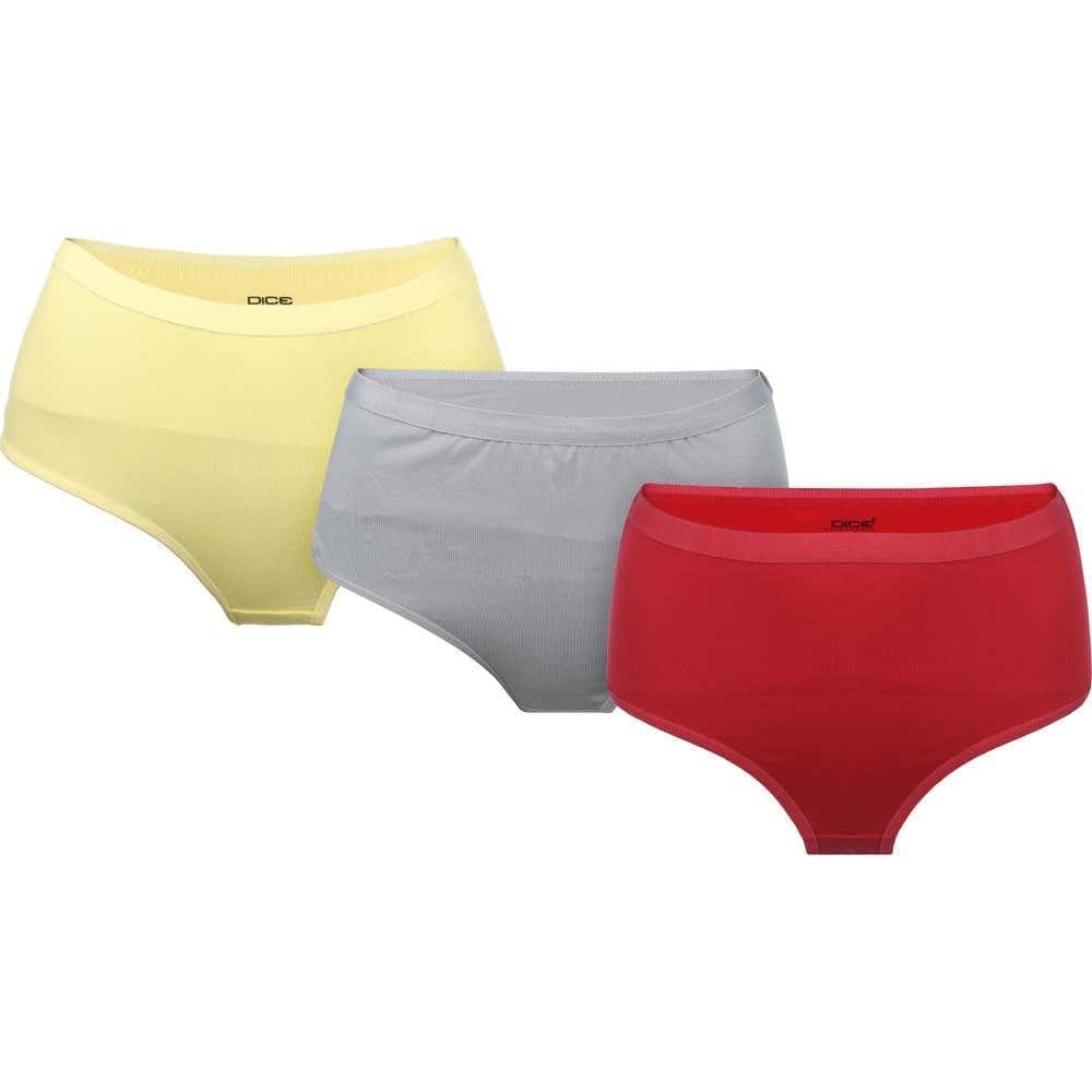 Dice Women's Underwear Set, Cotton, 3 Pieces, M - Multicolor