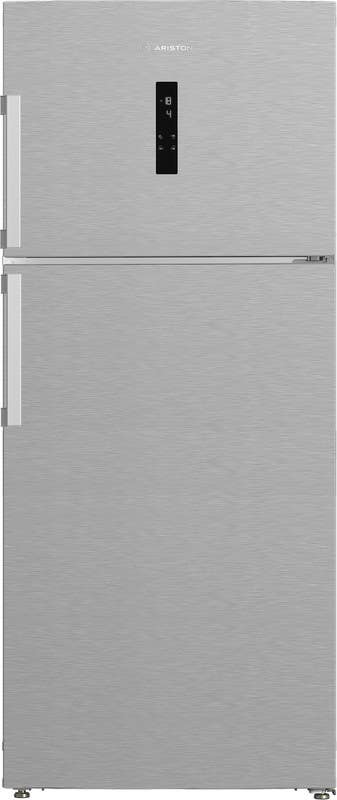 Ariston Art78 F6593 Xna No-Frost Refrigerator, Top Freezer, Digital Display, 590 Liter Capacity - Silver