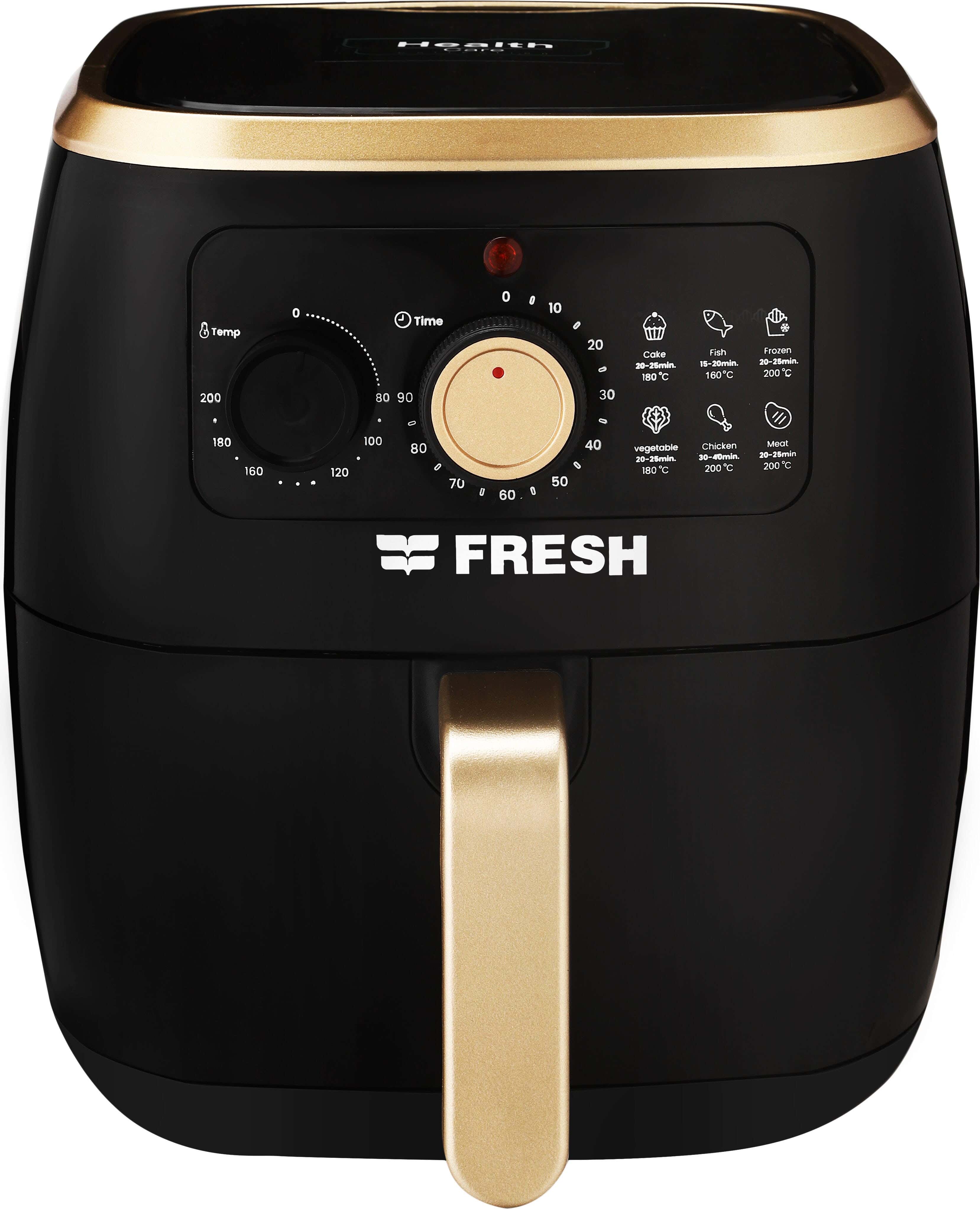 Fresh FAF-M1800B Air Fryers, 1800 Watts, 7 Liters - Black Gold