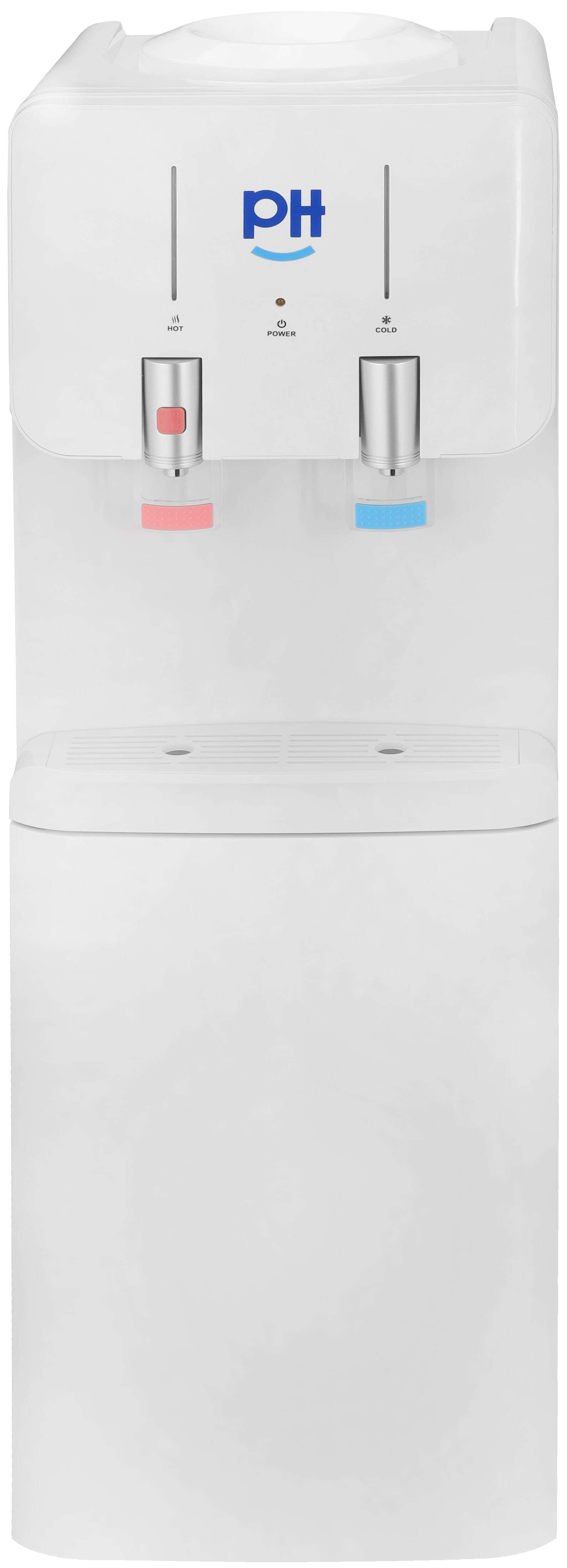 PH Water Dispenser, 2 Taps, with Cabinet - White