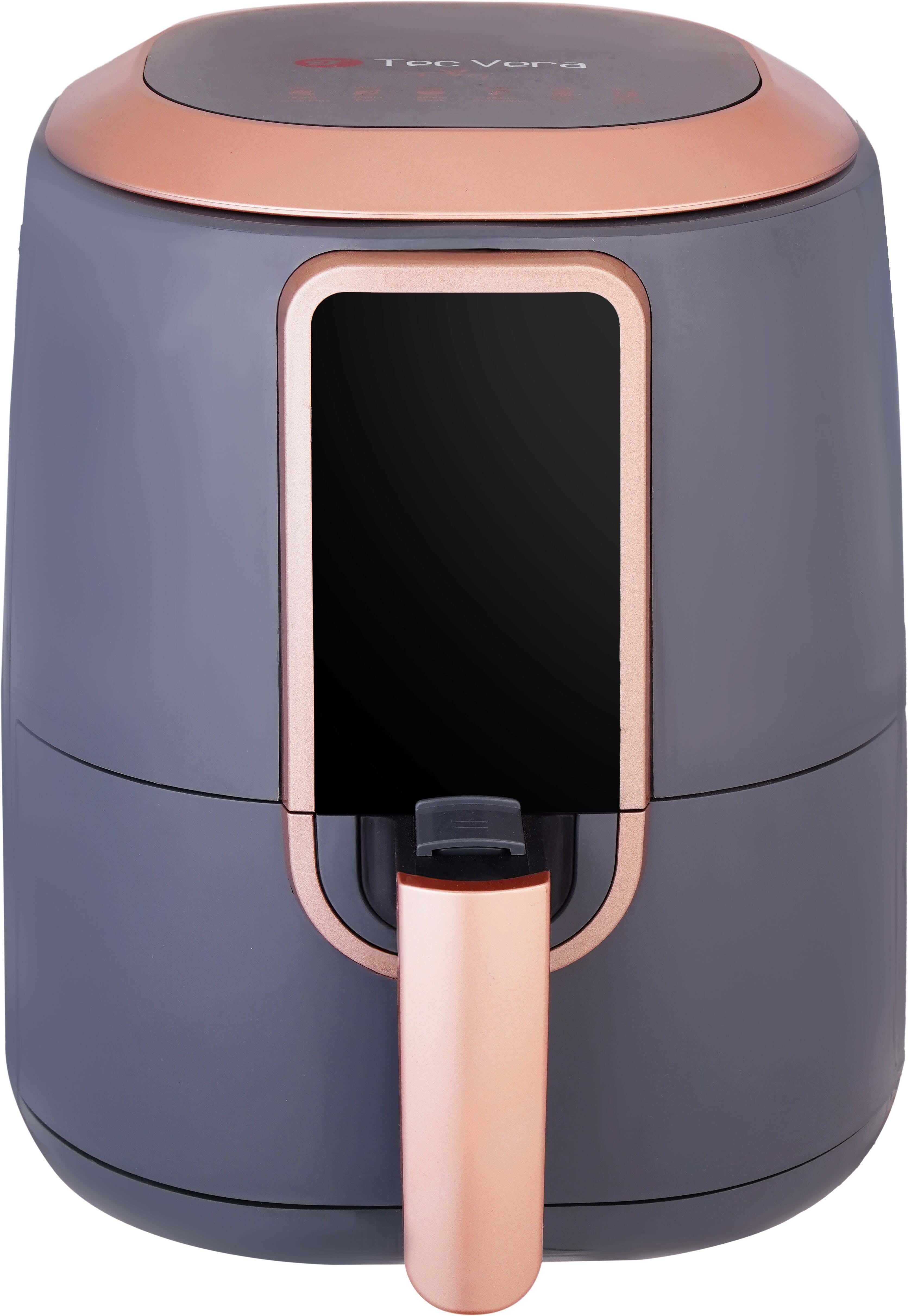 Tec Vera Oil-Free Electric Air Fryer, 6 Liters, 1500 Watts, Digital - Grey Copper