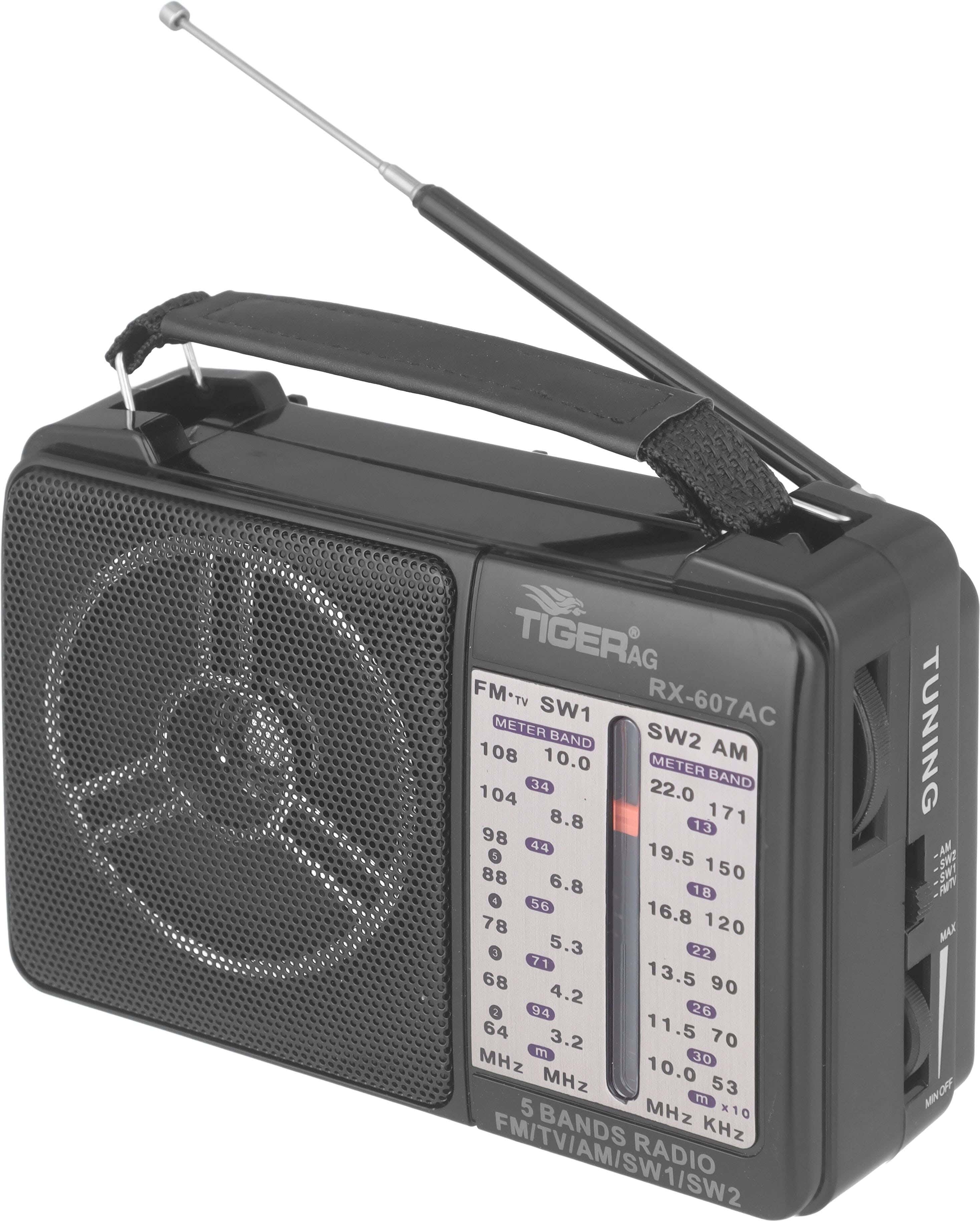 Tiger RX-607AC Radio - Black Silver