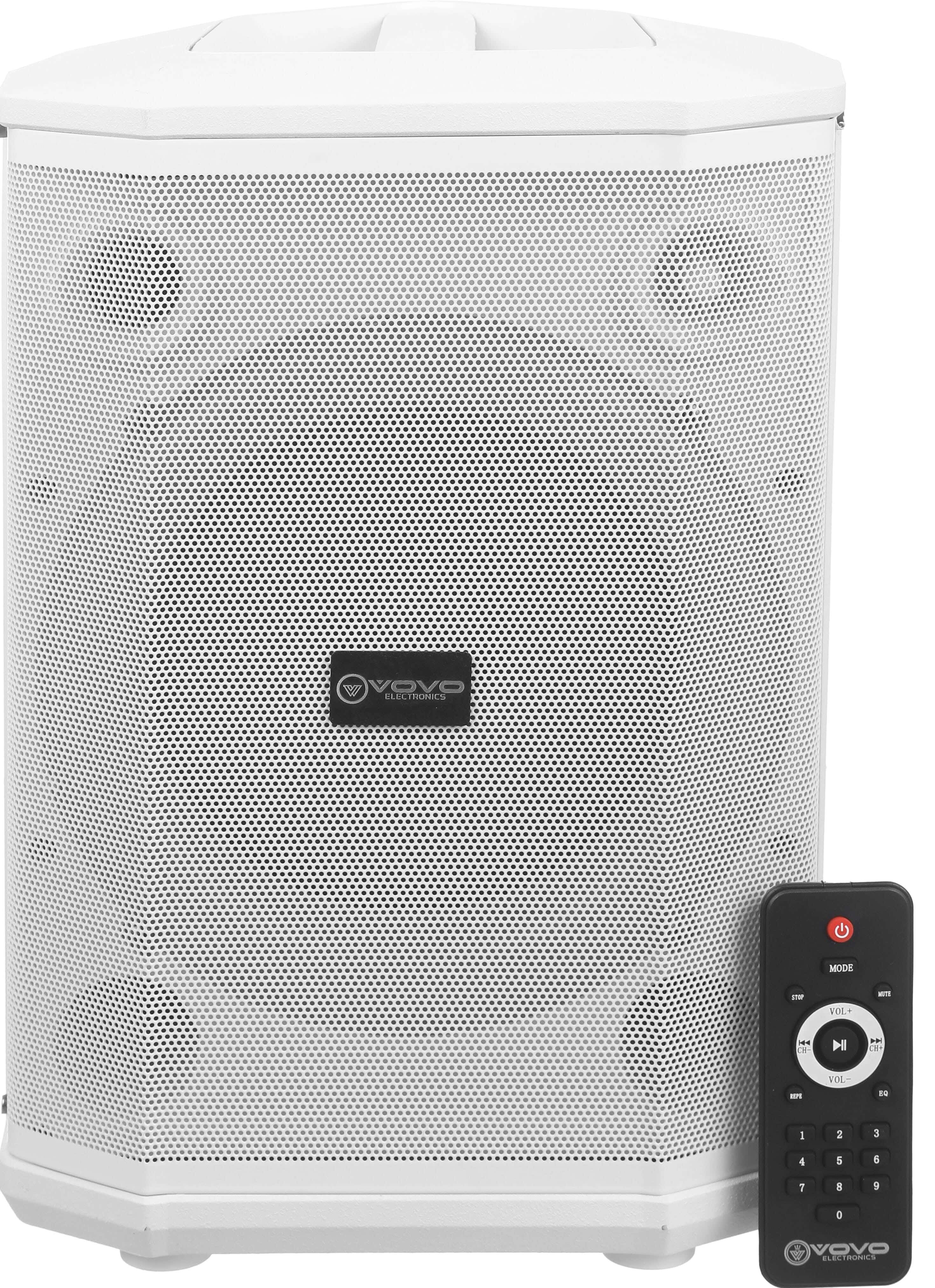VOVO V-2125 8-inch, 60W, 4000mAh LED Speaker - White