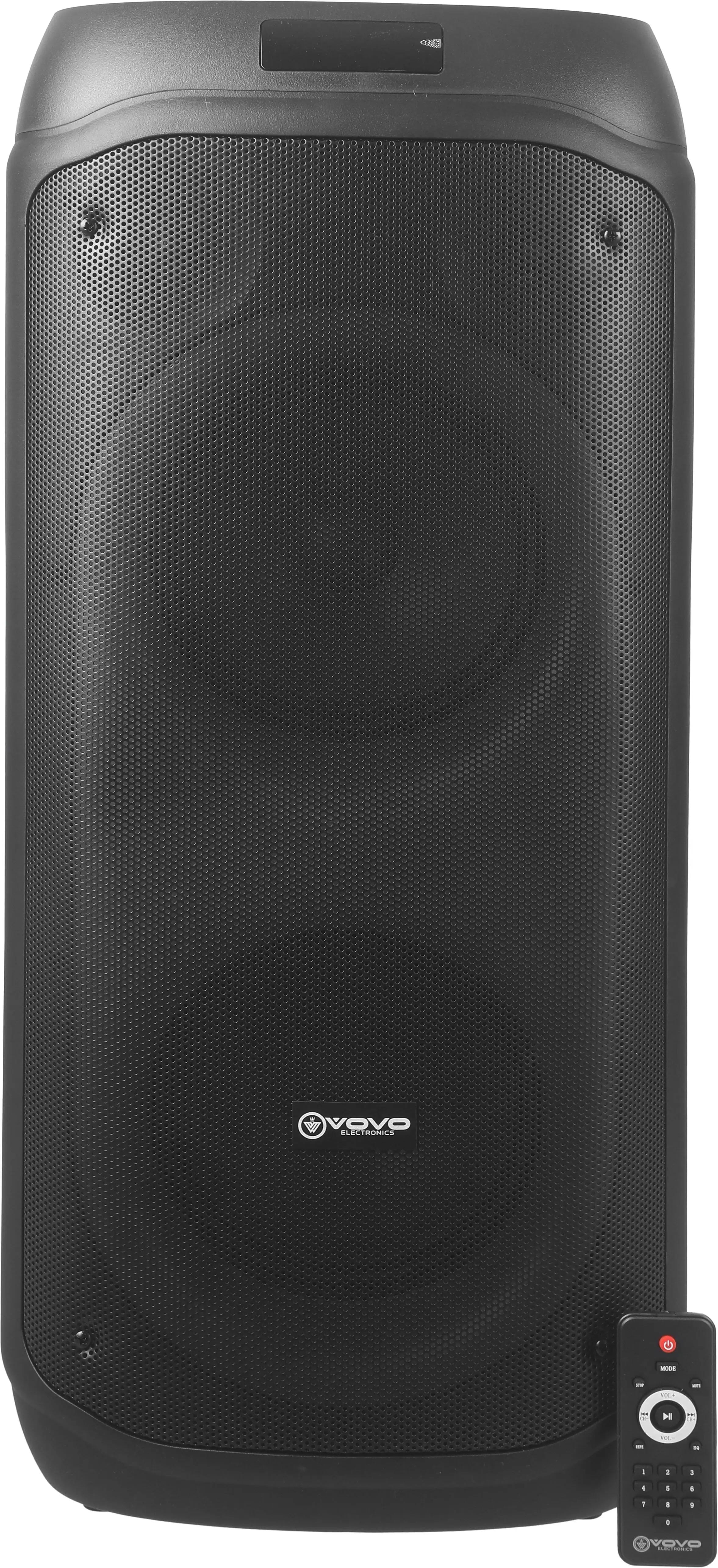 VOVO V-2895 Dual Party Speaker, 8 Inch, 60 Watts, 12V 4.5A - Black
