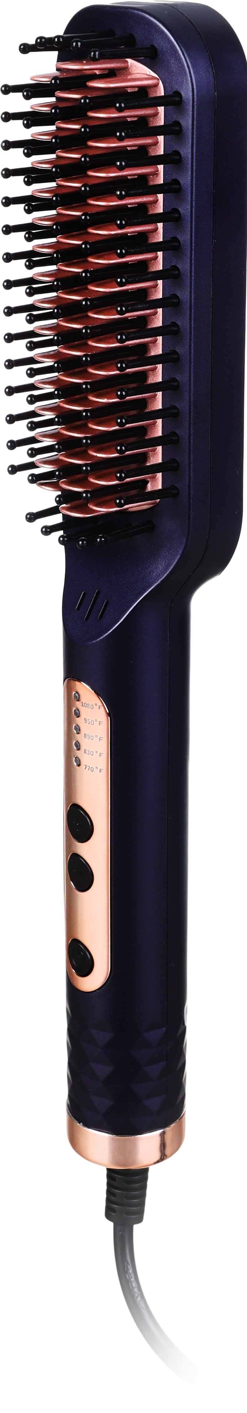 Sokany SK-15008 Electric Hair straightener Brush, 45 Watt - Petrol Copper