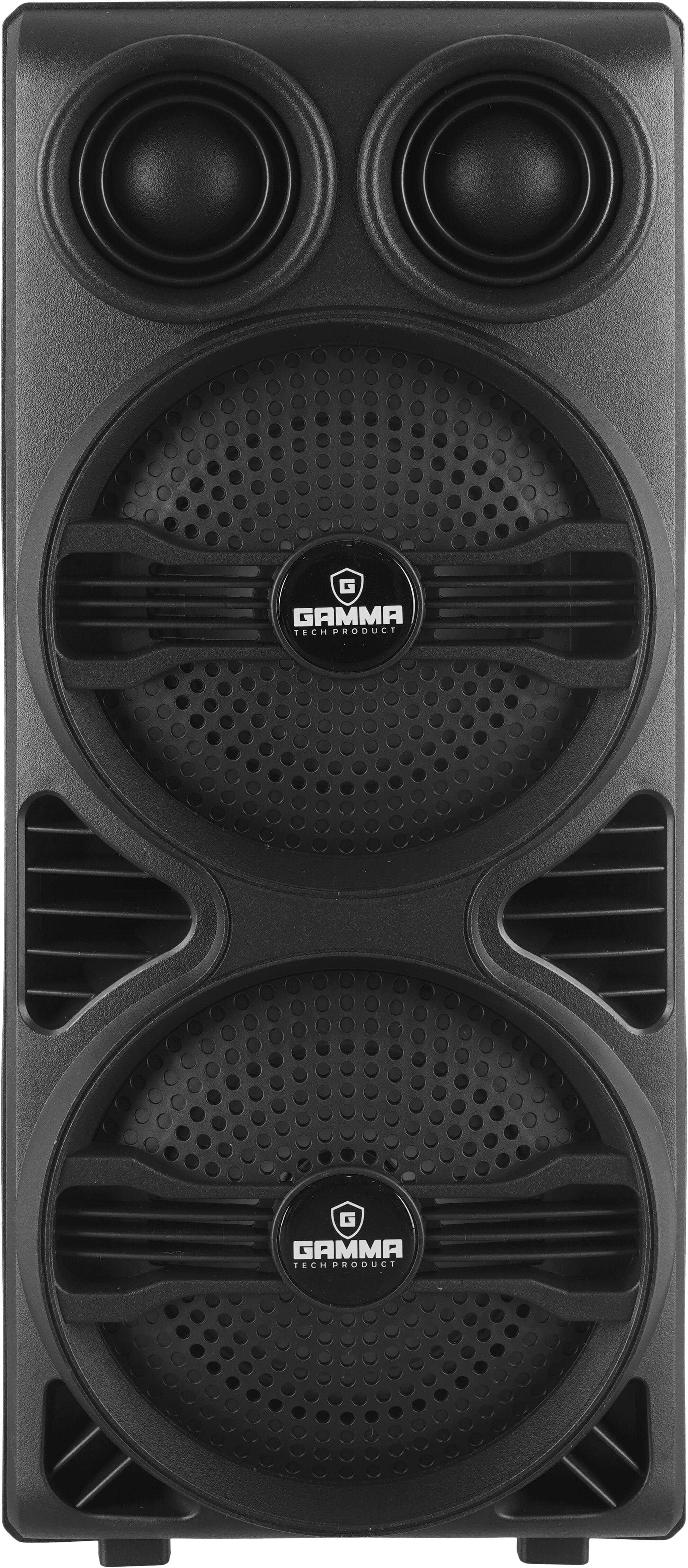 Gamma GT-442 Wireless Subwoofer Speaker, 10Watt, 16×10×37cm, Bluetooth - Black