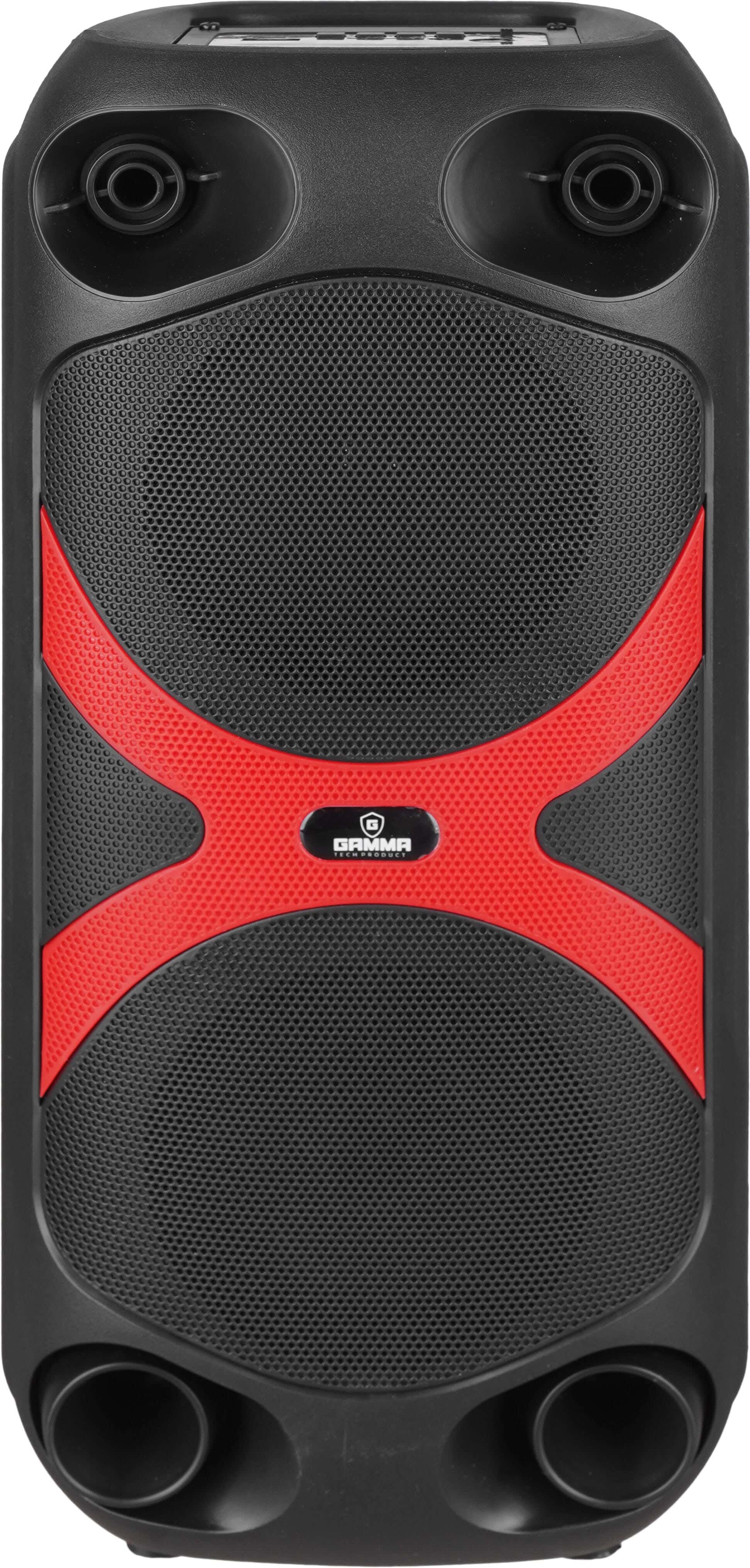 Gamma GT-443 Wireless Subwoofer Speaker, 10 Watt, 13×16×38cm, Bluetooth  - Black Red