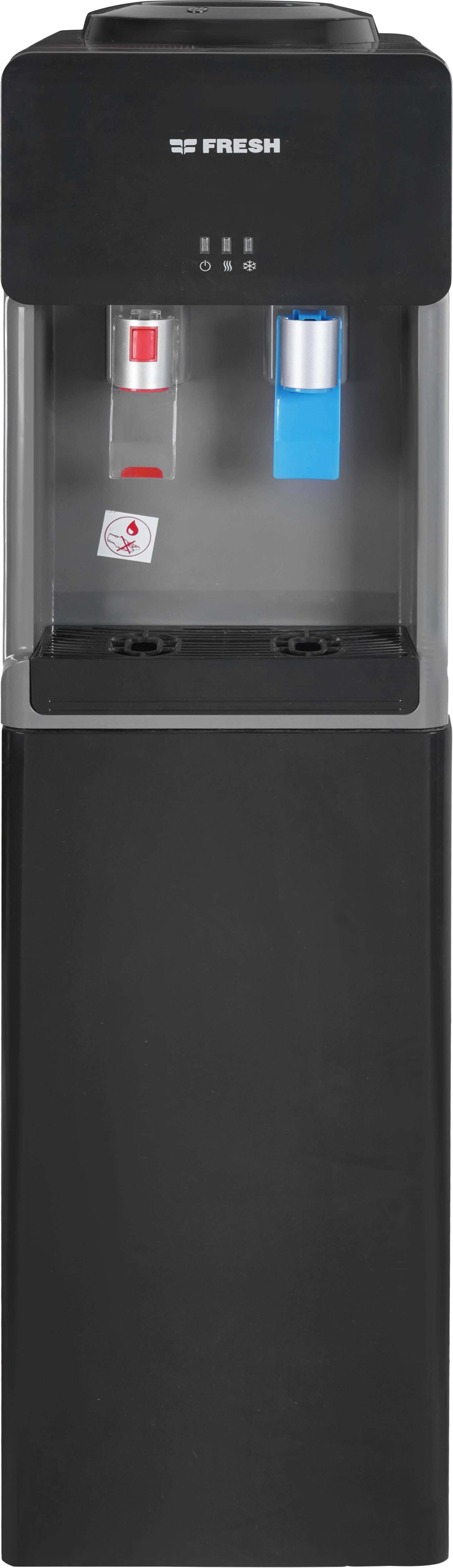 Fresh FW-17VFBD Water Dispenser, 2 Taps, Hot/Cold - Black Grey
