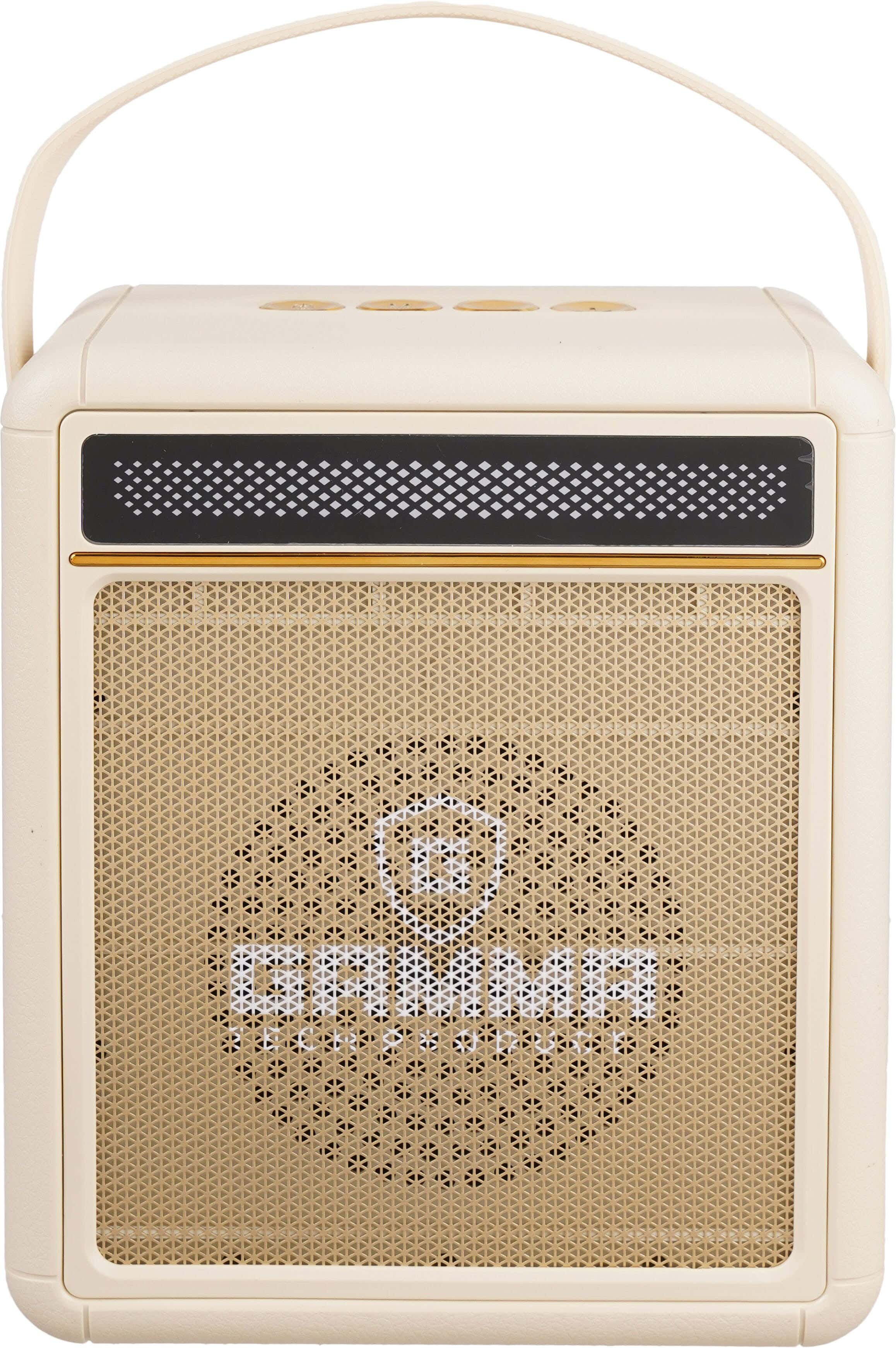 Gamma GT-715 Portable Wireless Speaker, 20 Watt, Bluetooth, 15×10×19 cm, RGB Lighting - Off White