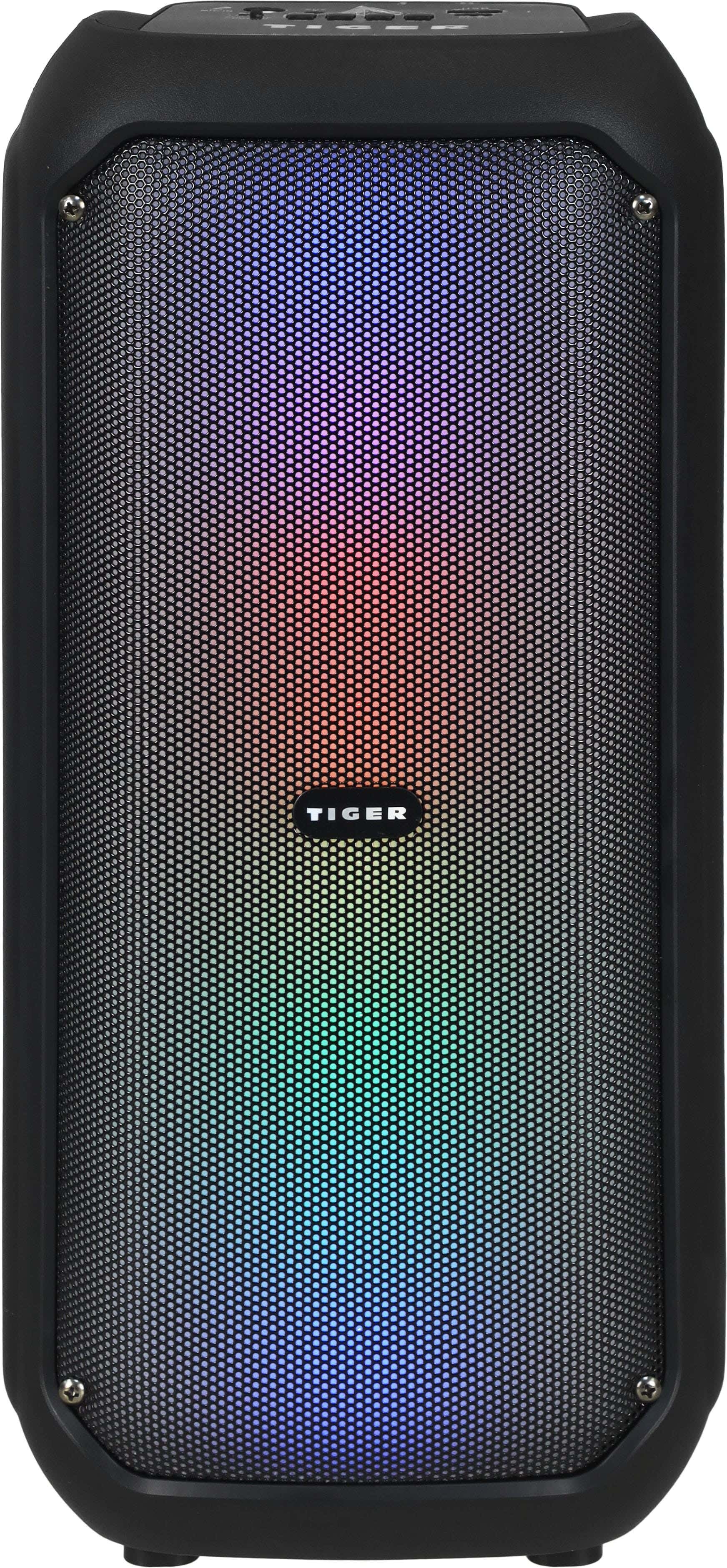 Tiger G-1030 Wireless Subwoofer Speaker, 10 Watt, Bluetooth, 37×15×15cm, RGB Lighting - Black
