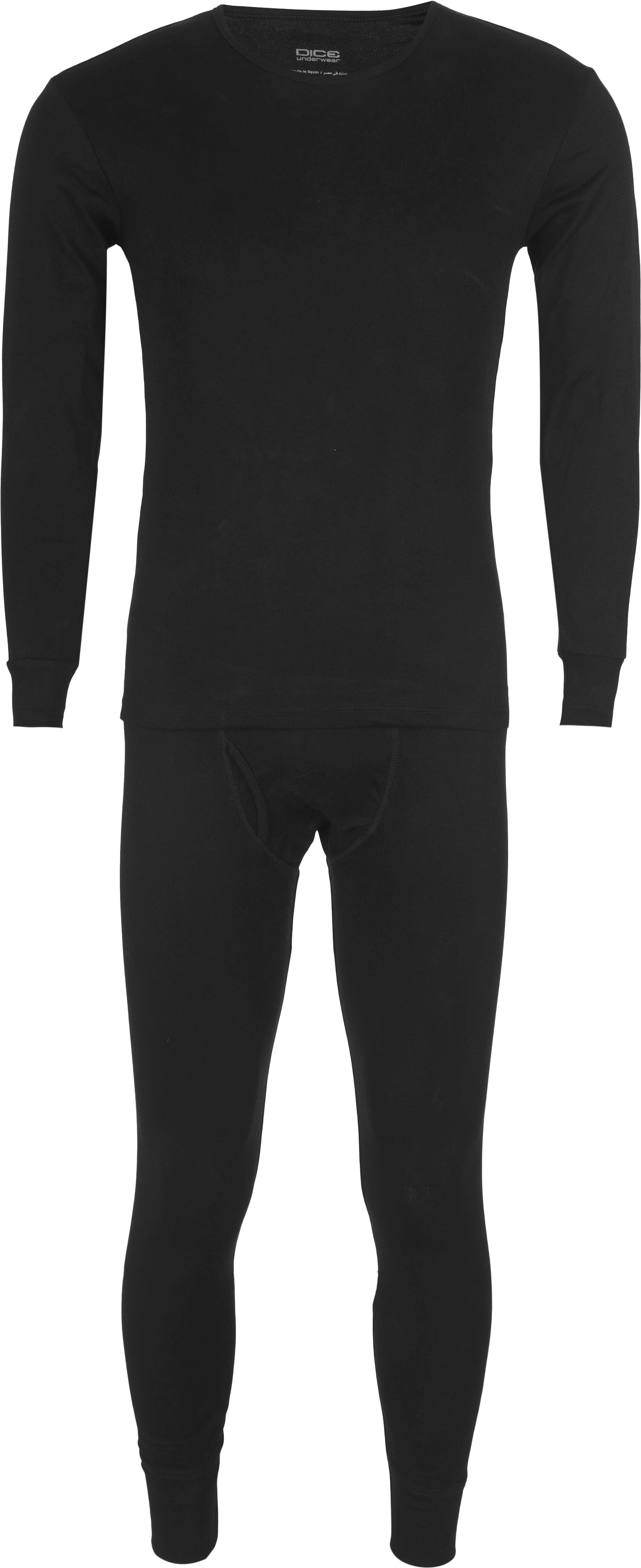 Dice Cotton Thermal Underwear Set for Men, 2 Pieces, Size M