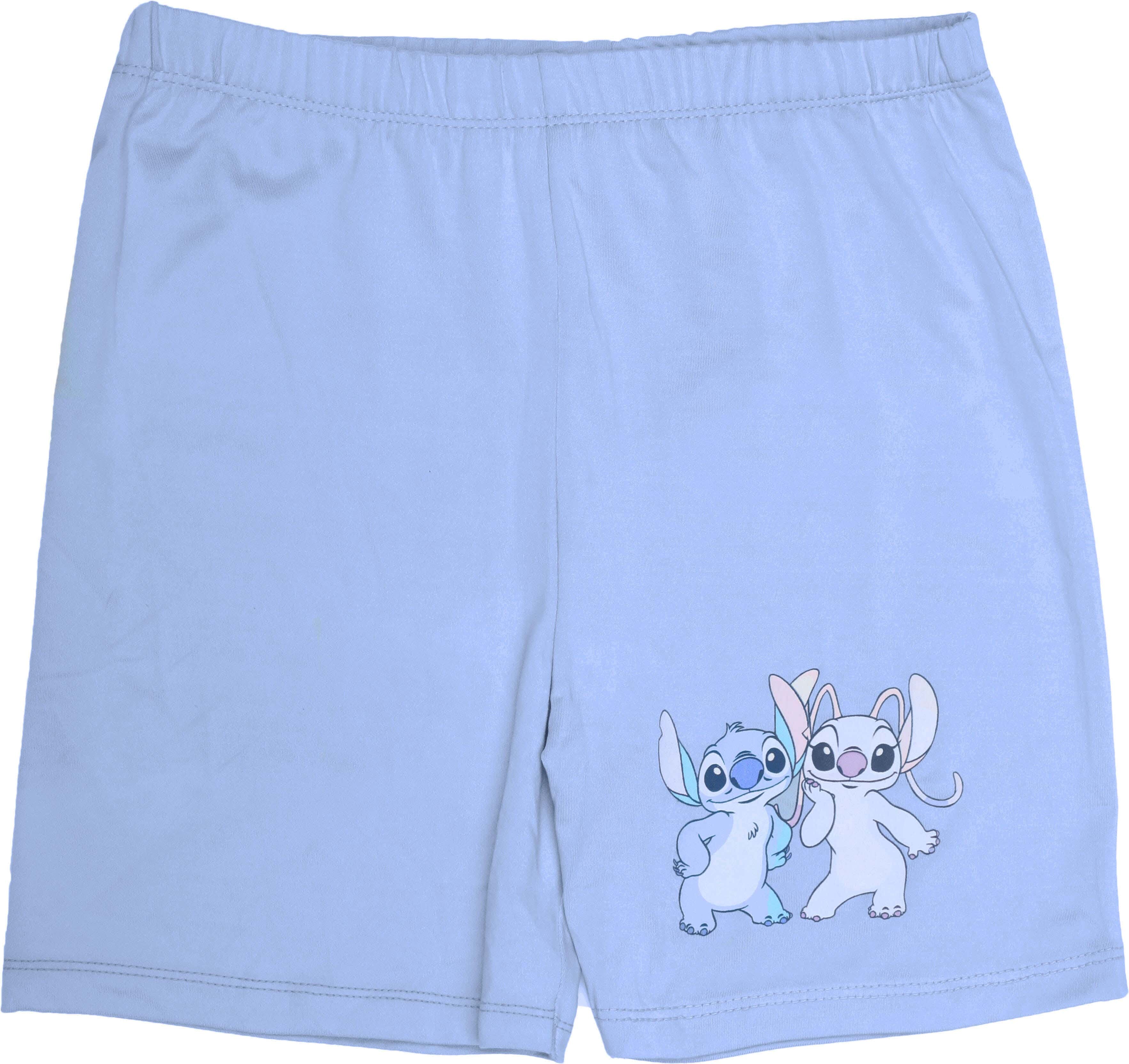 Polyester Short For Girls, Size 7 - 8 - Light Blue