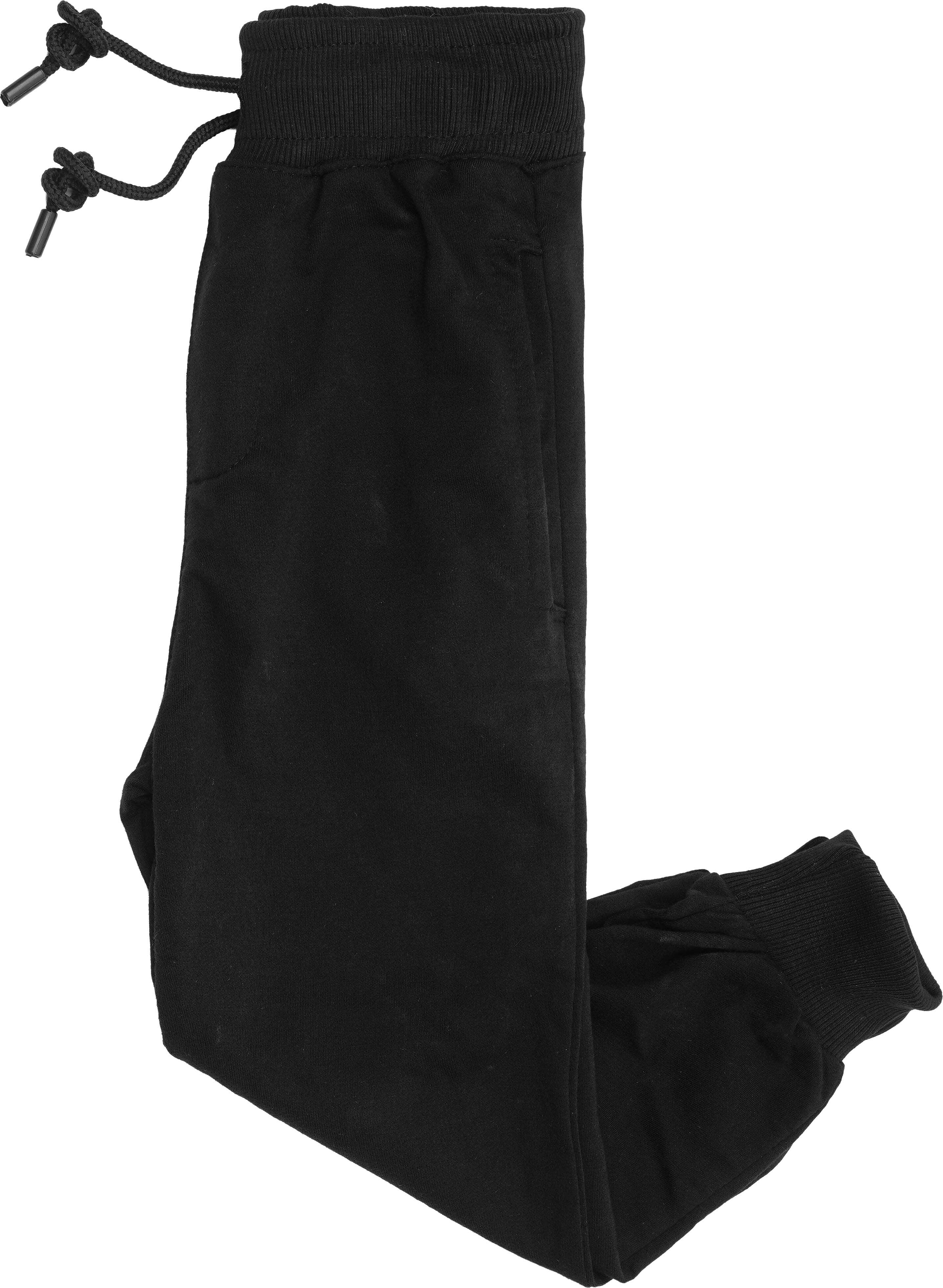 Melton Trousers For Boys, Size 6 - Black