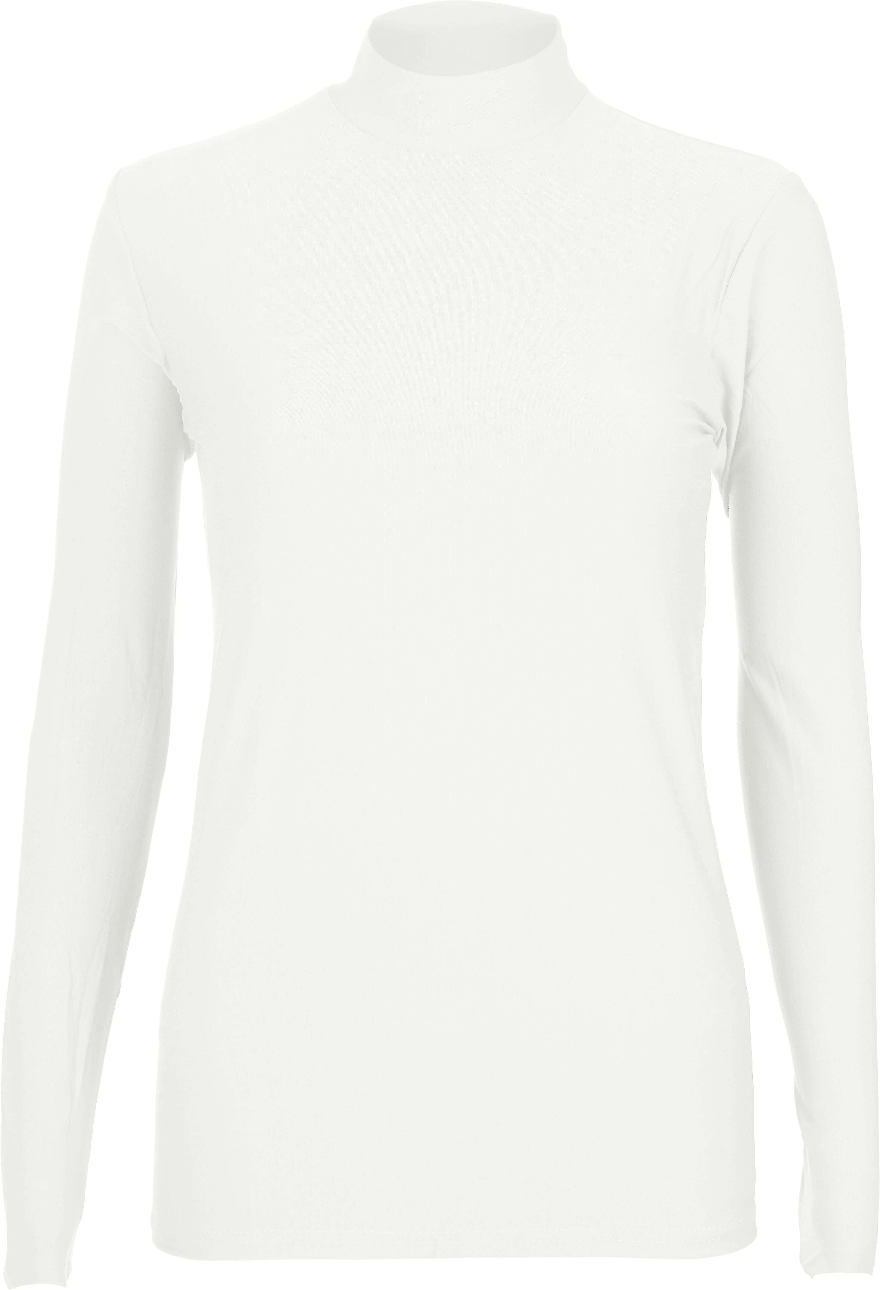 365 Days Cotton Lycra L-Sleeve H Neck Bodysuit For Women, Size L - Off White
